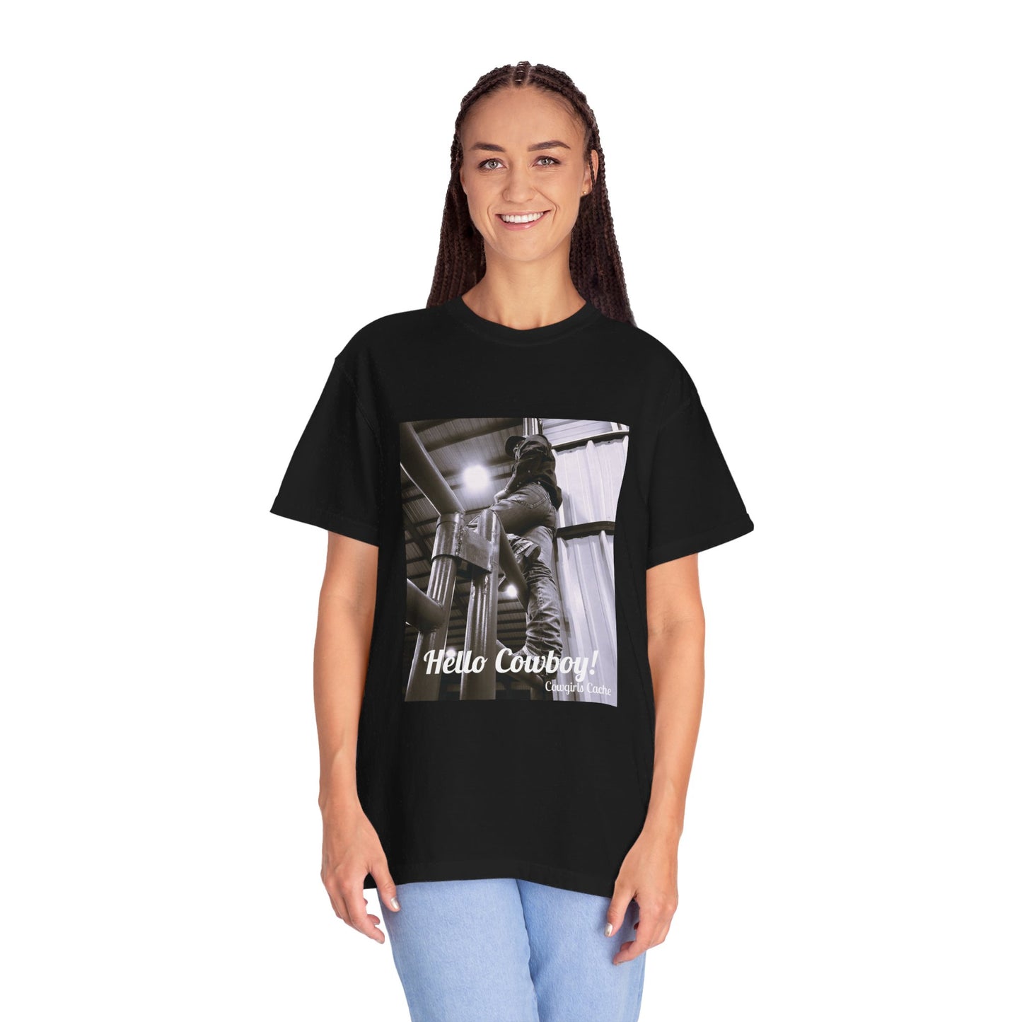 Hello Cowboy! Unisex Garment-Dyed T-shirt