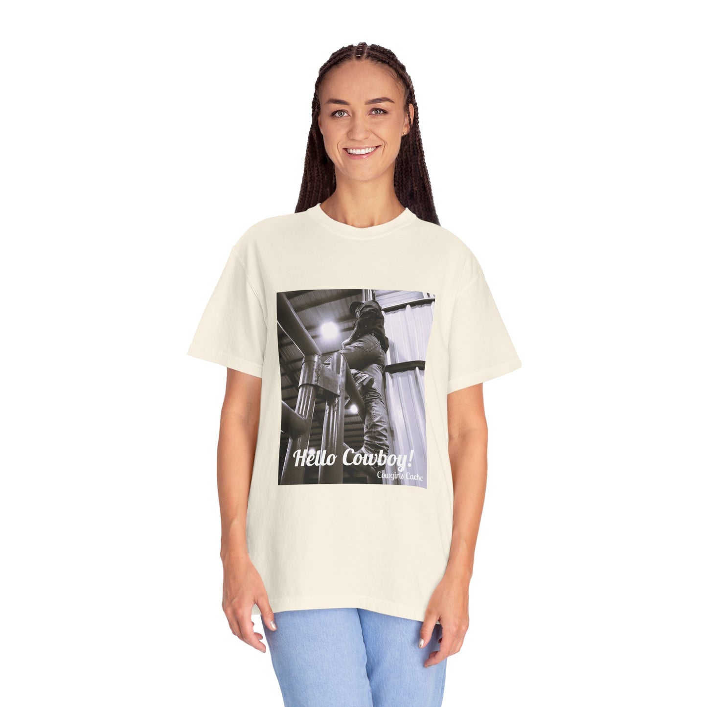 Hello Cowboy! Unisex Garment-Dyed T-shirt