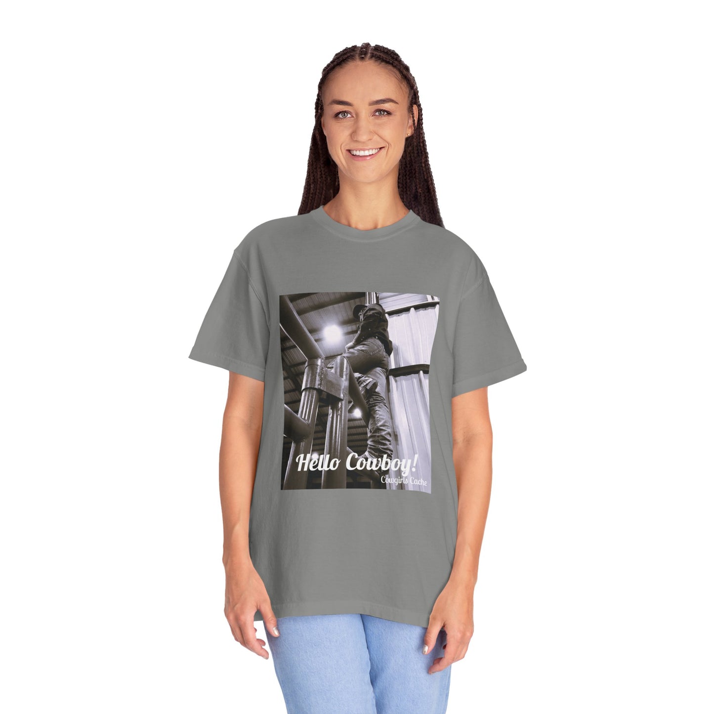 Hello Cowboy! Unisex Garment-Dyed T-shirt