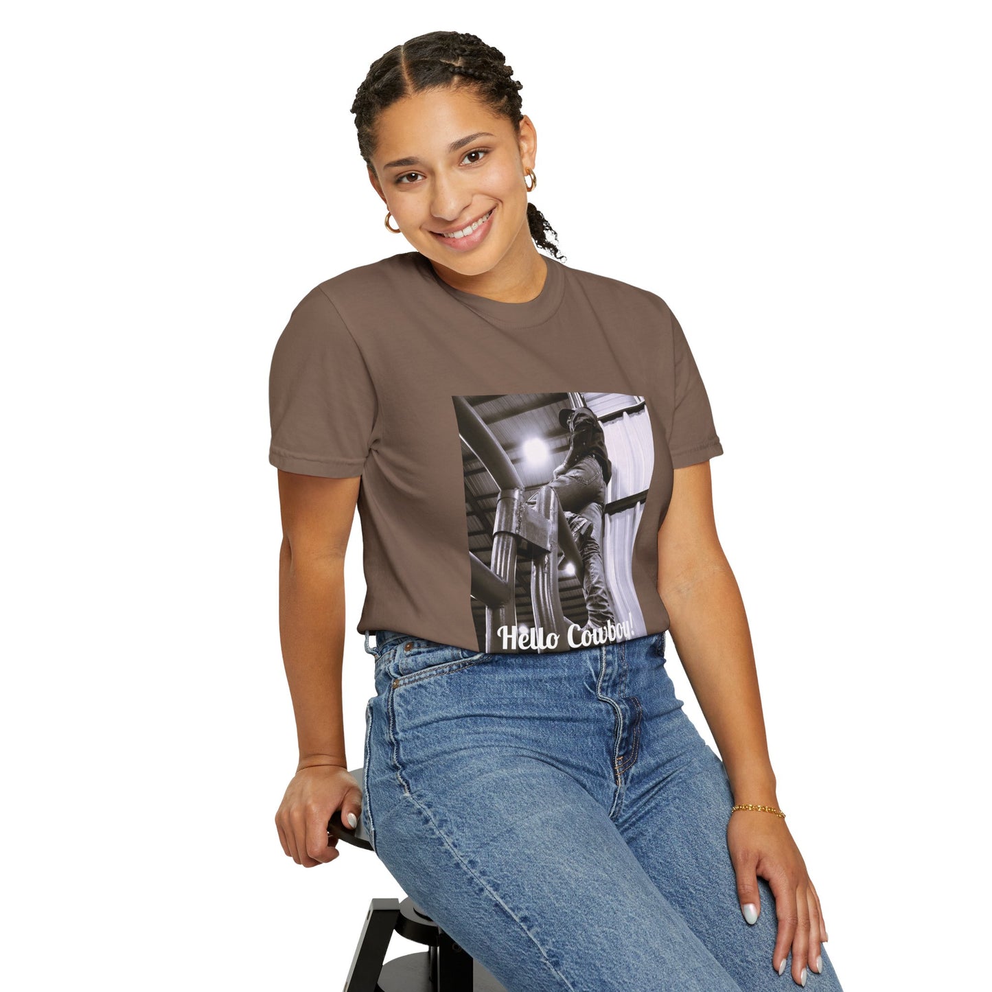 Hello Cowboy! Unisex Garment-Dyed T-shirt
