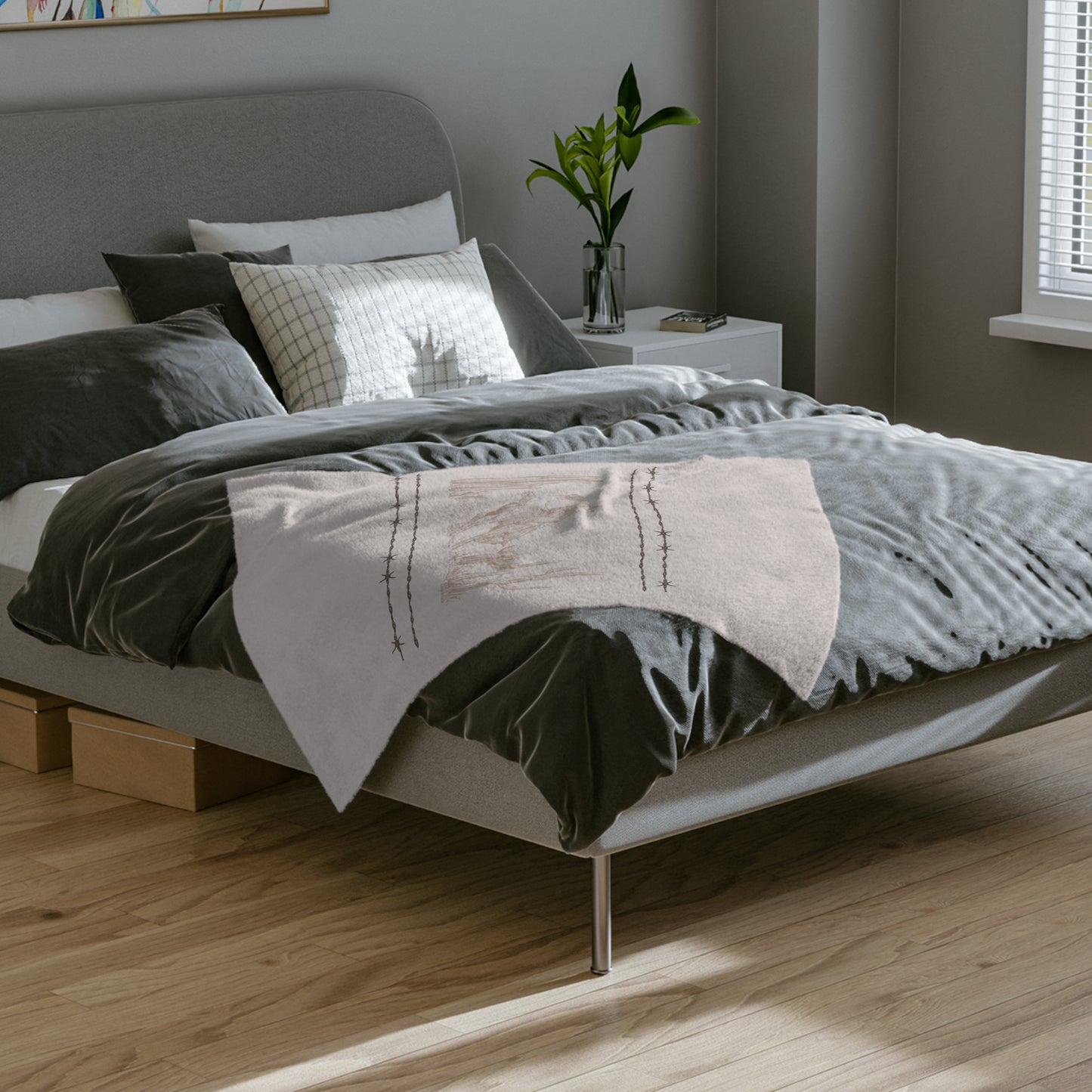 Let'er Buck, Velveteen Microfiber Blanket