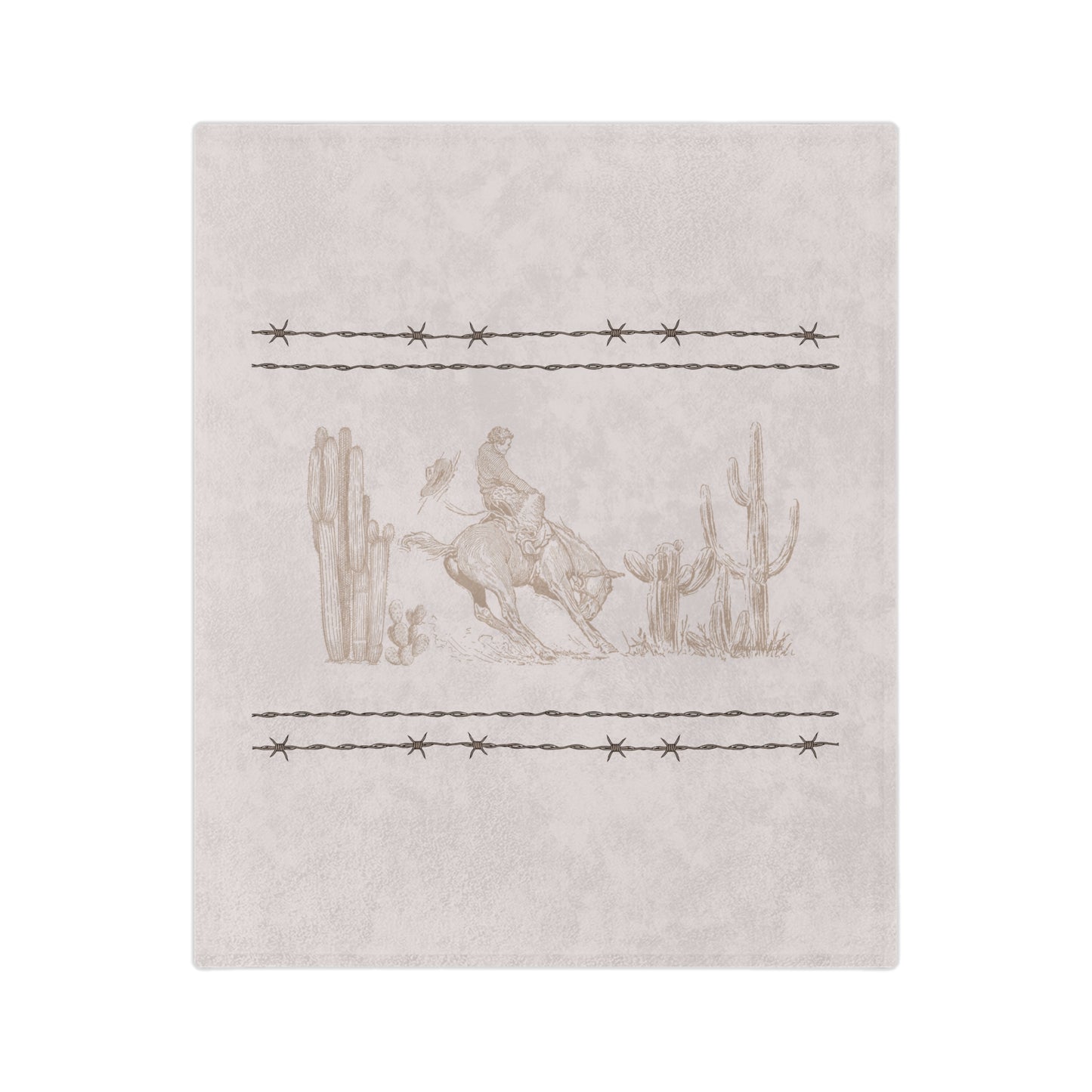 Let'er Buck, Velveteen Microfiber Blanket