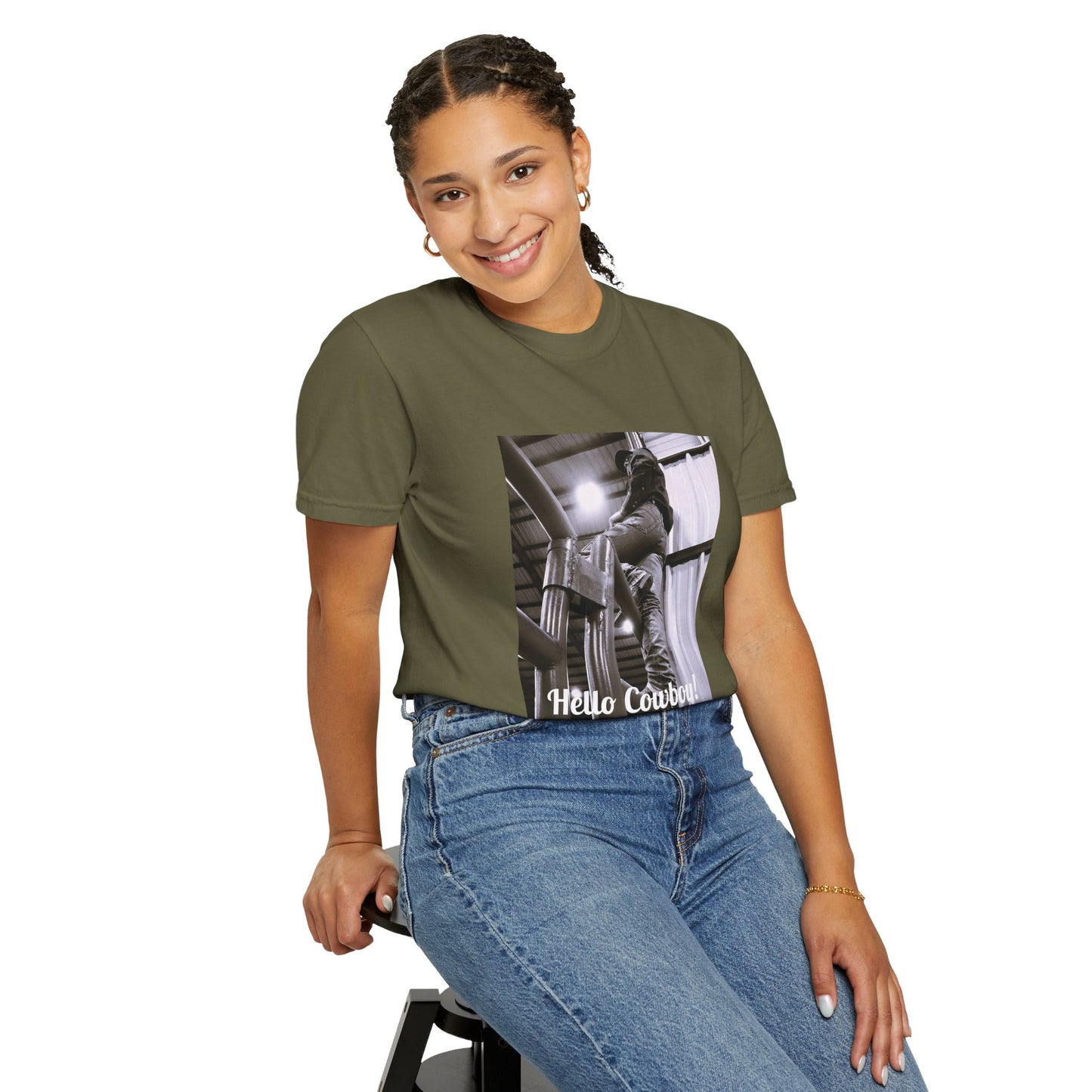 Hello Cowboy! Unisex Garment-Dyed T-shirt