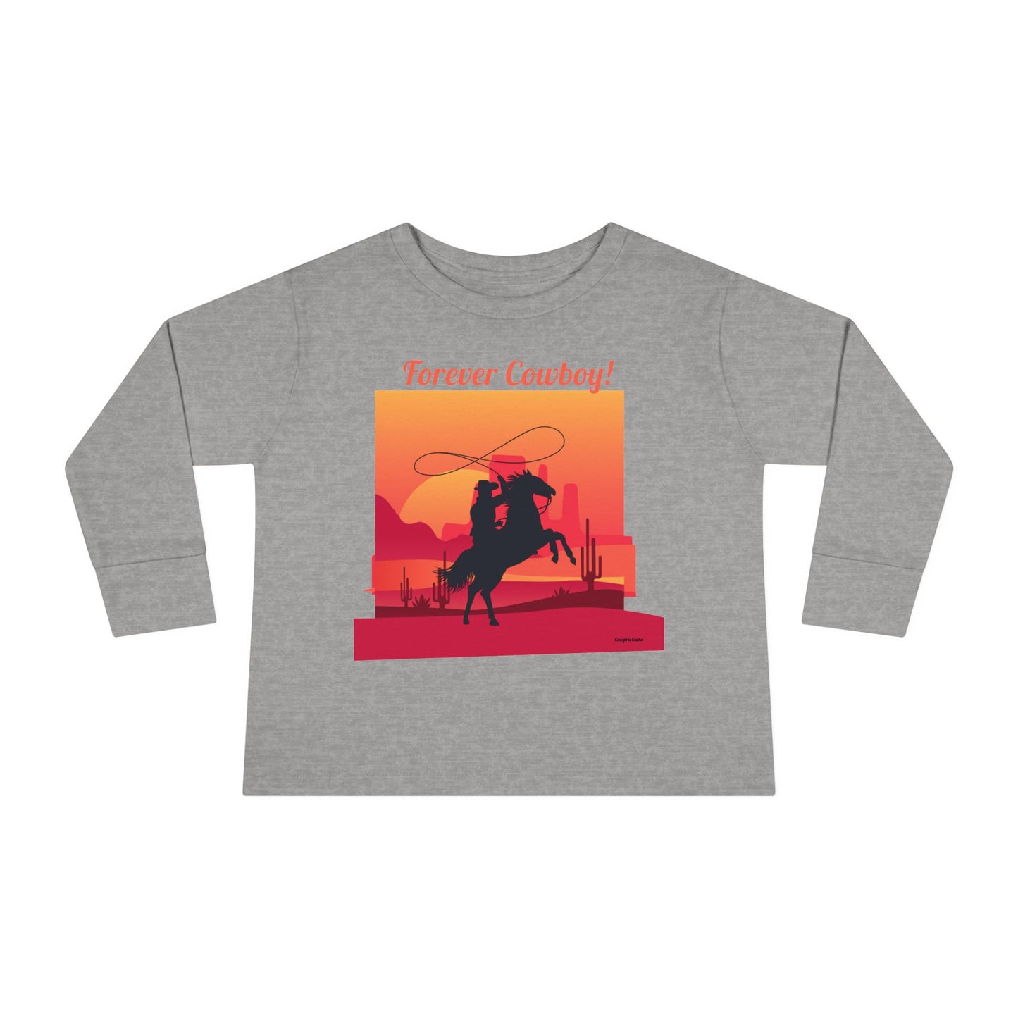Forever Cowboy, Toddler Long Sleeve Tee
