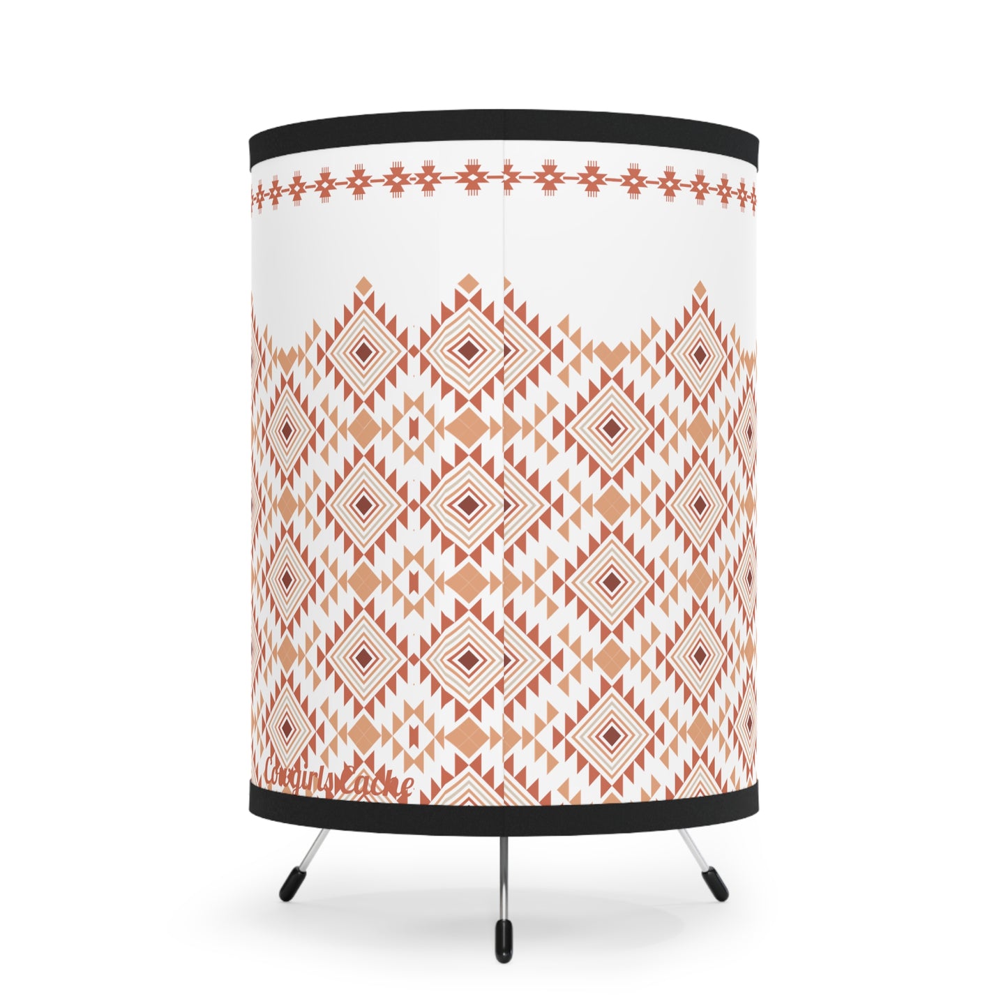 Desert Aztec, Tripod Lamp with High-Res Printed Shade, US\CA plug