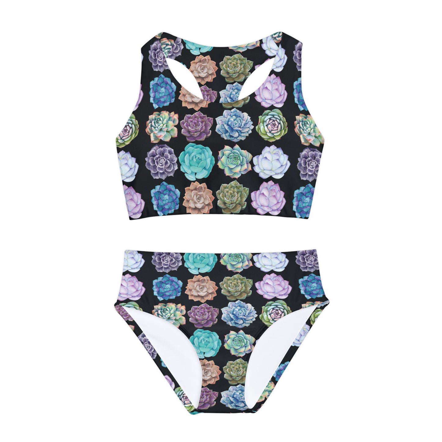 Texas Bloom, Girls Two Piece Swimsuit (AOP)