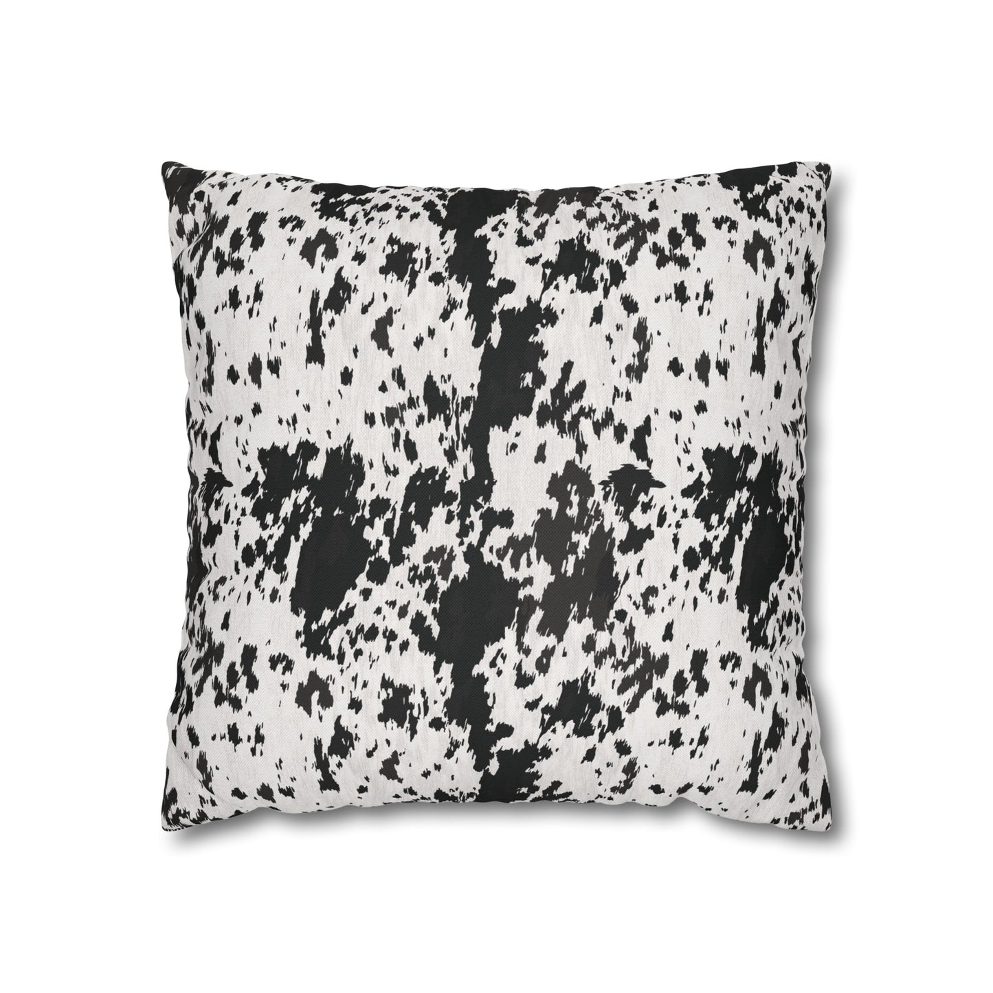 Cowhide, Spun Polyester Square Pillowcase