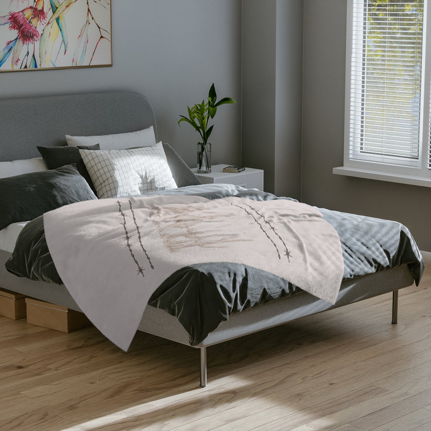 Let'er Buck, Velveteen Microfiber Blanket