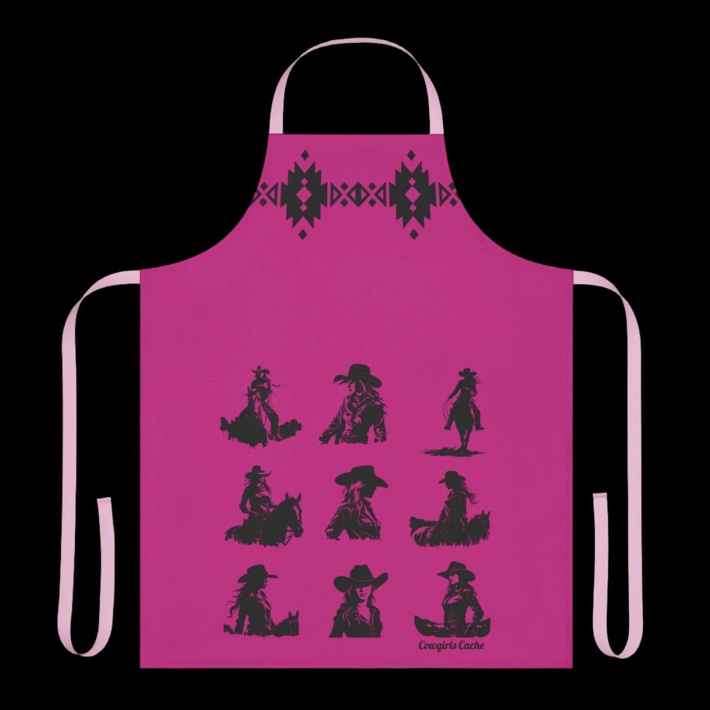 Cowgirls, Apron, 5-Color Straps (AOP)