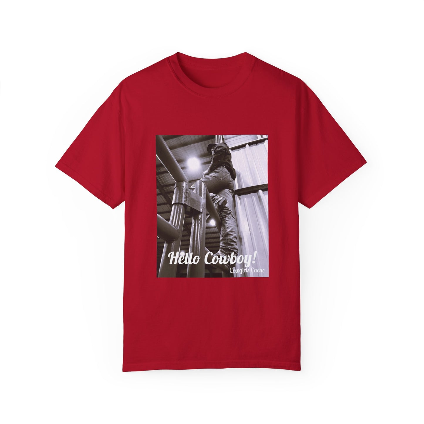 Hello Cowboy! Unisex Garment-Dyed T-shirt