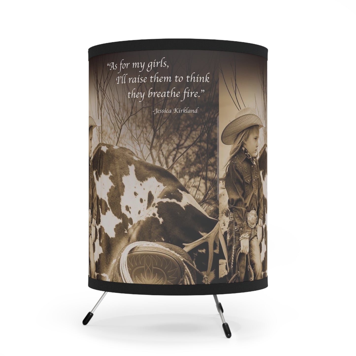 My Girls, Tripod Lamp with High-Res Printed Shade, US\CA plug