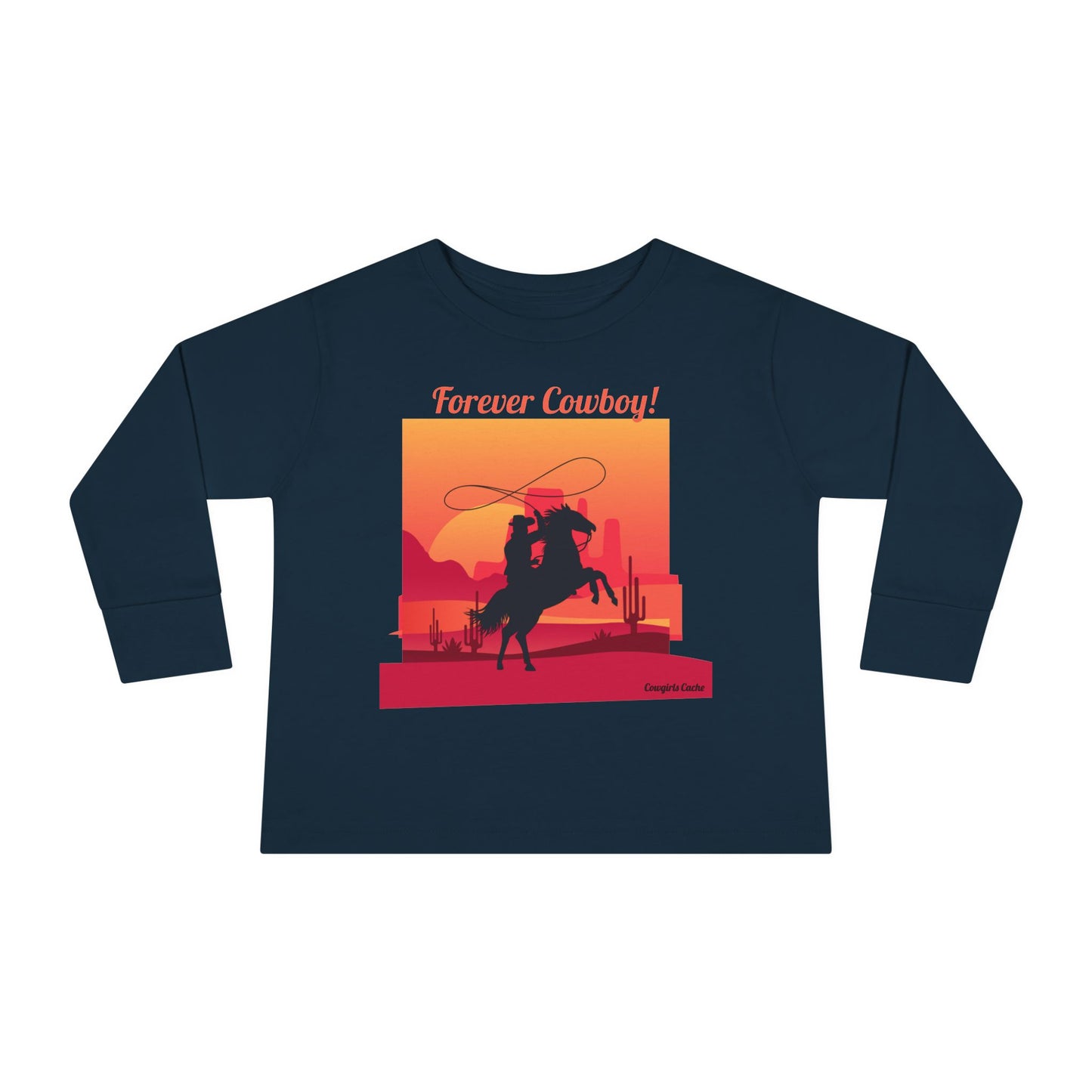 Forever Cowboy, Toddler Long Sleeve Tee
