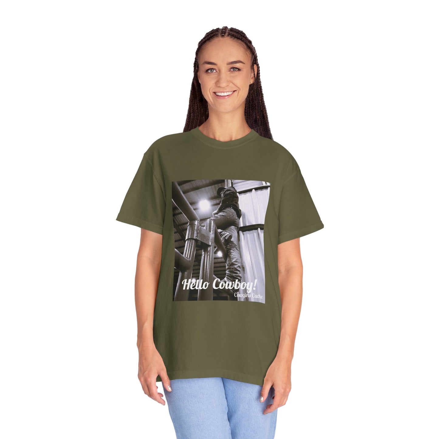 Hello Cowboy! Unisex Garment-Dyed T-shirt