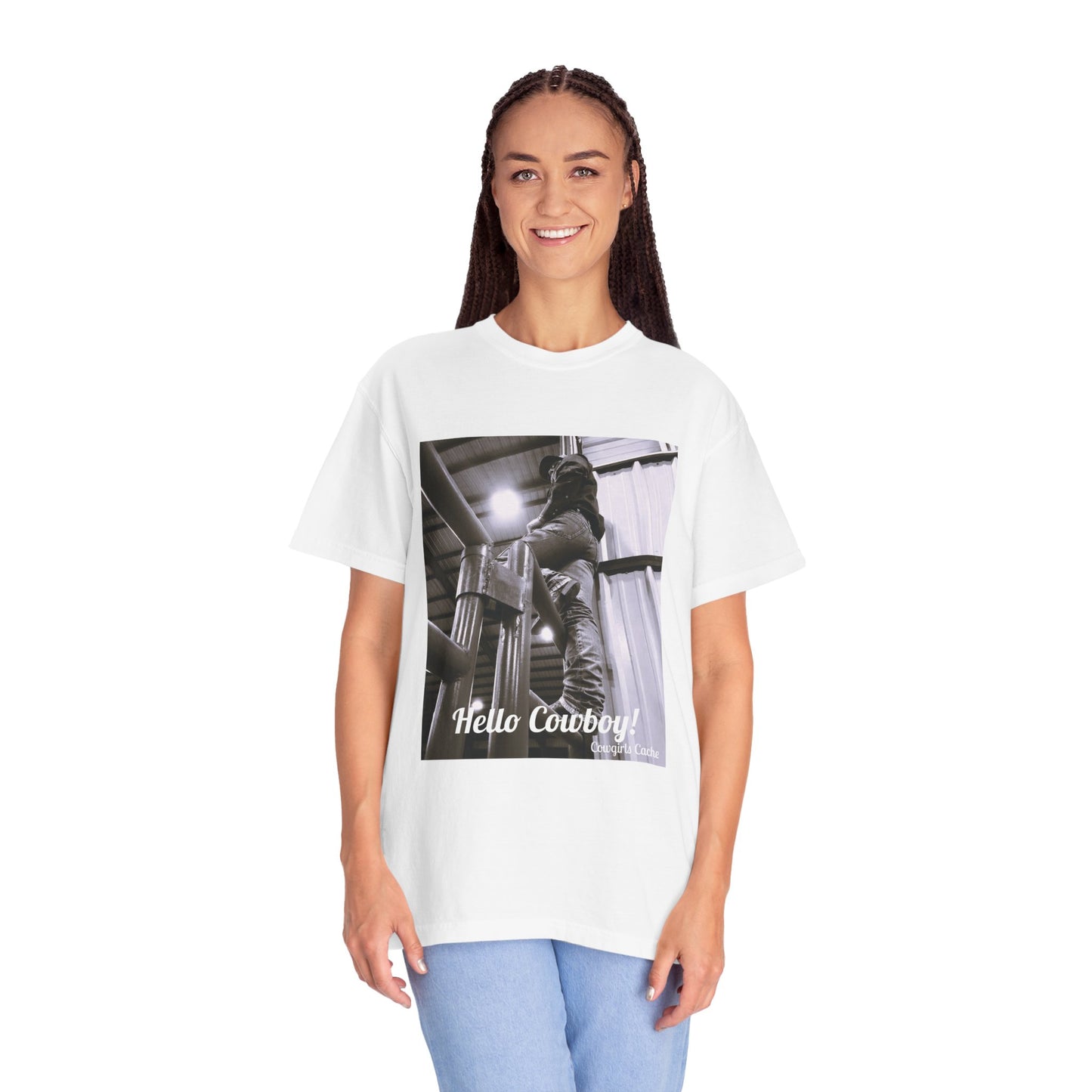Hello Cowboy! Unisex Garment-Dyed T-shirt