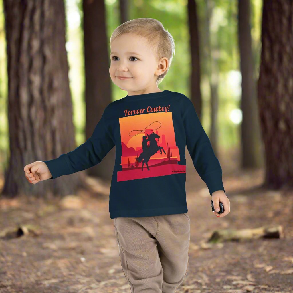 Forever Cowboy, Toddler Long Sleeve Tee