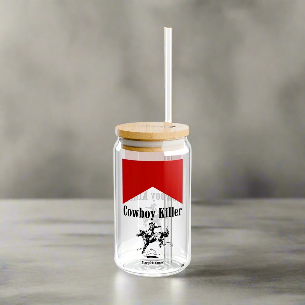 Cowboy Killer, Sipper Glass, 16oz
