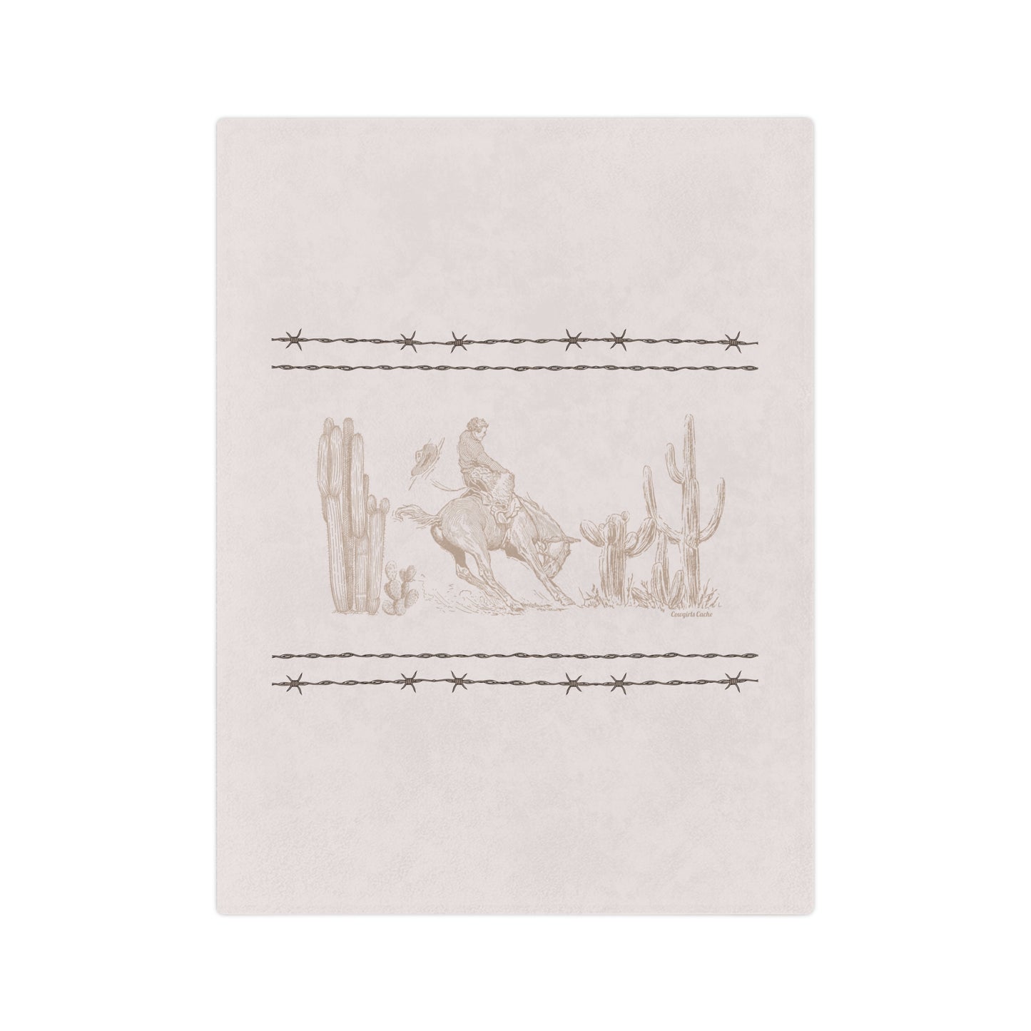 Let'er Buck, Velveteen Microfiber Blanket