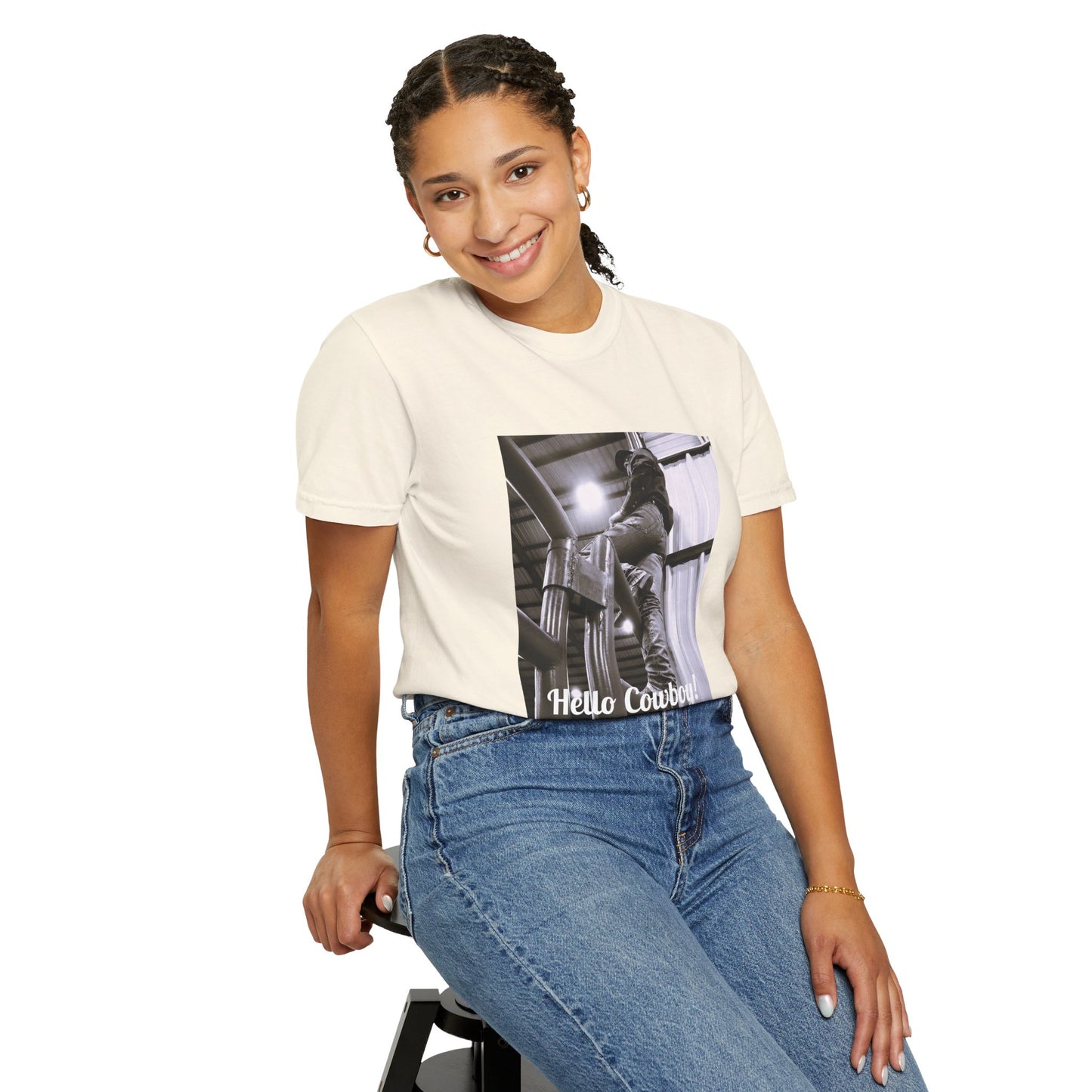 Hello Cowboy! Unisex Garment-Dyed T-shirt