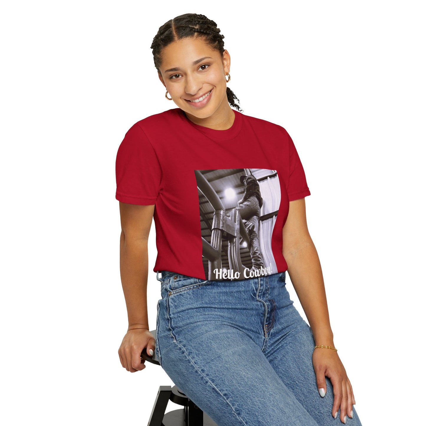 Hello Cowboy! Unisex Garment-Dyed T-shirt