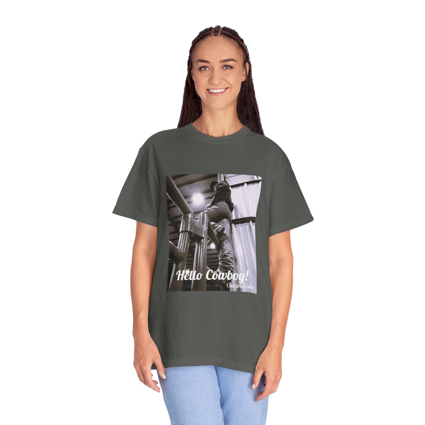 Hello Cowboy! Unisex Garment-Dyed T-shirt