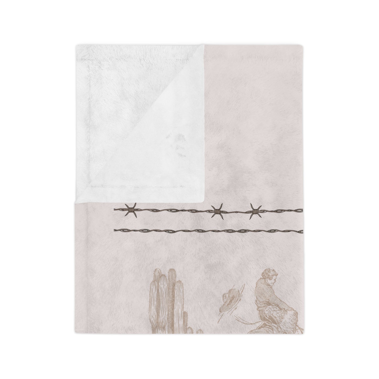 Let'er Buck, Velveteen Microfiber Blanket