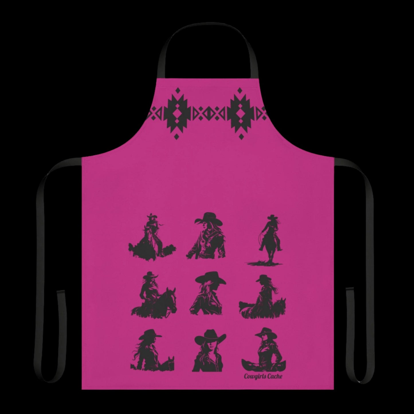 Cowgirls, Apron, 5-Color Straps (AOP)