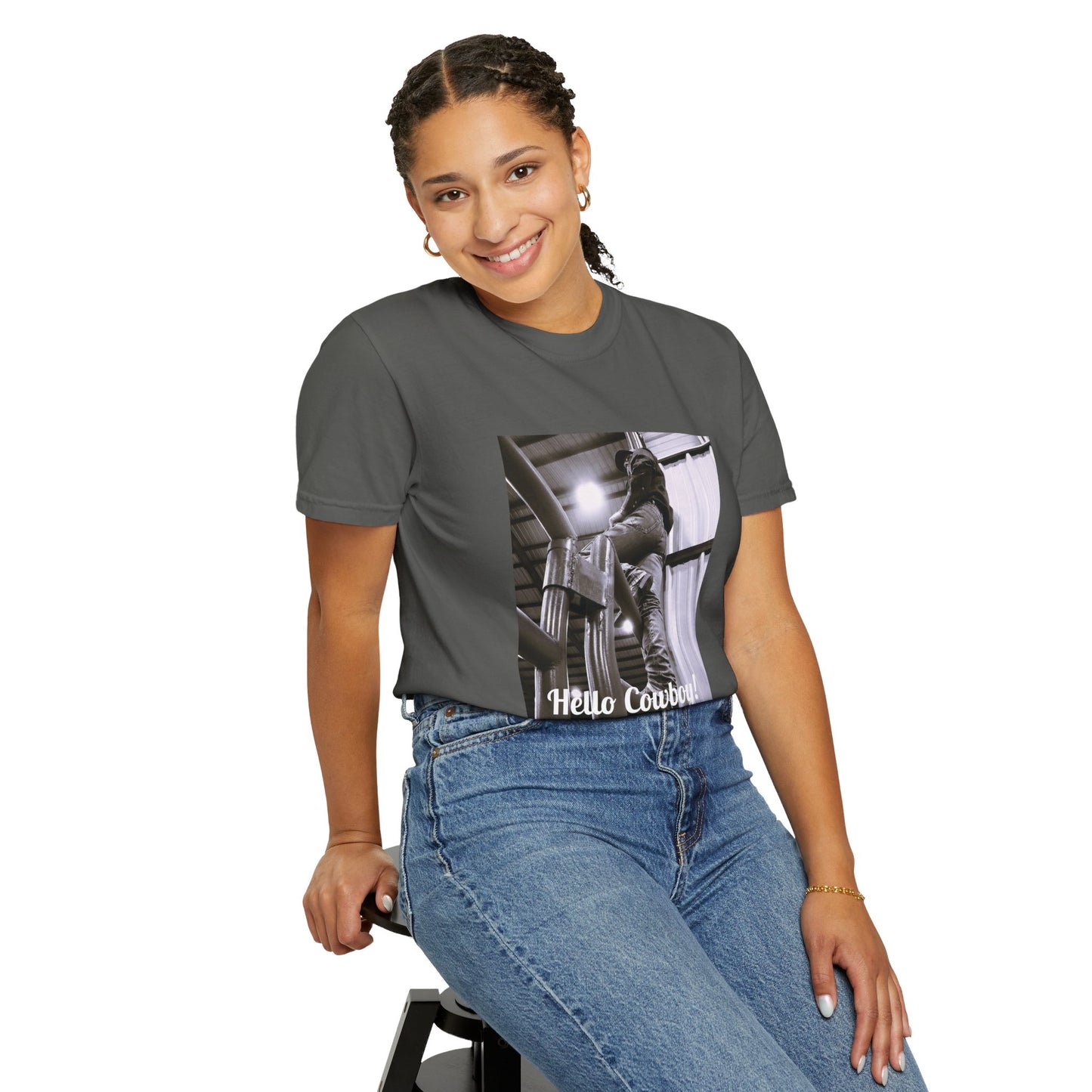 Hello Cowboy! Unisex Garment-Dyed T-shirt