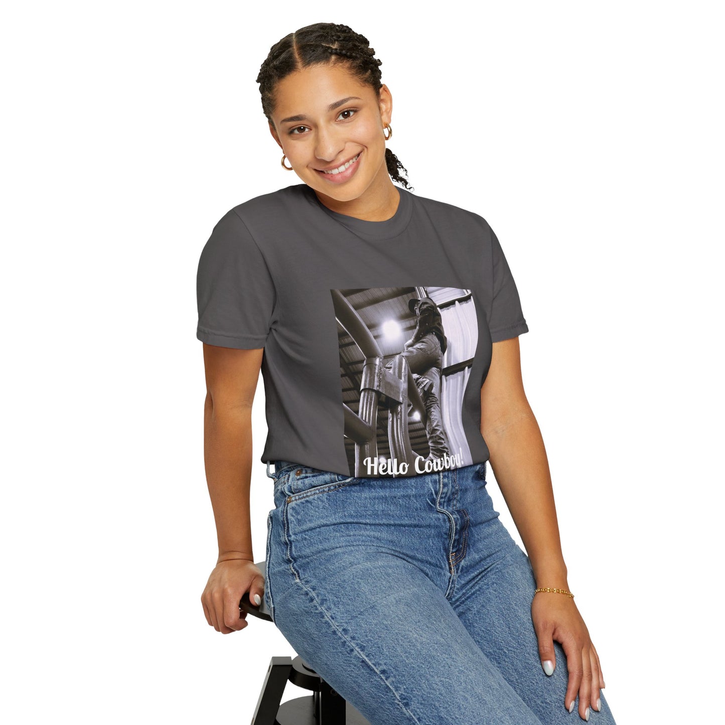 Hello Cowboy! Unisex Garment-Dyed T-shirt