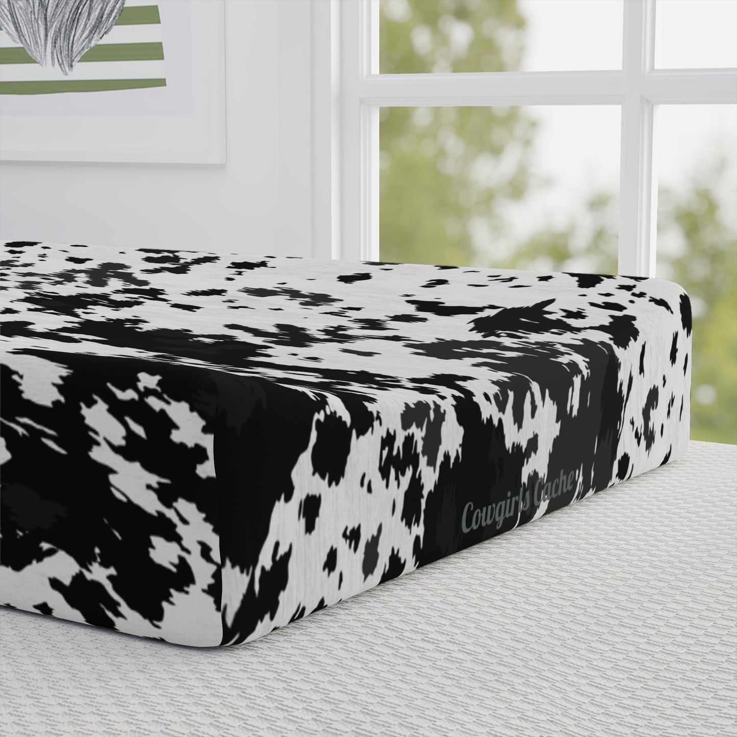Cowhide Baby Changing Pad Cover