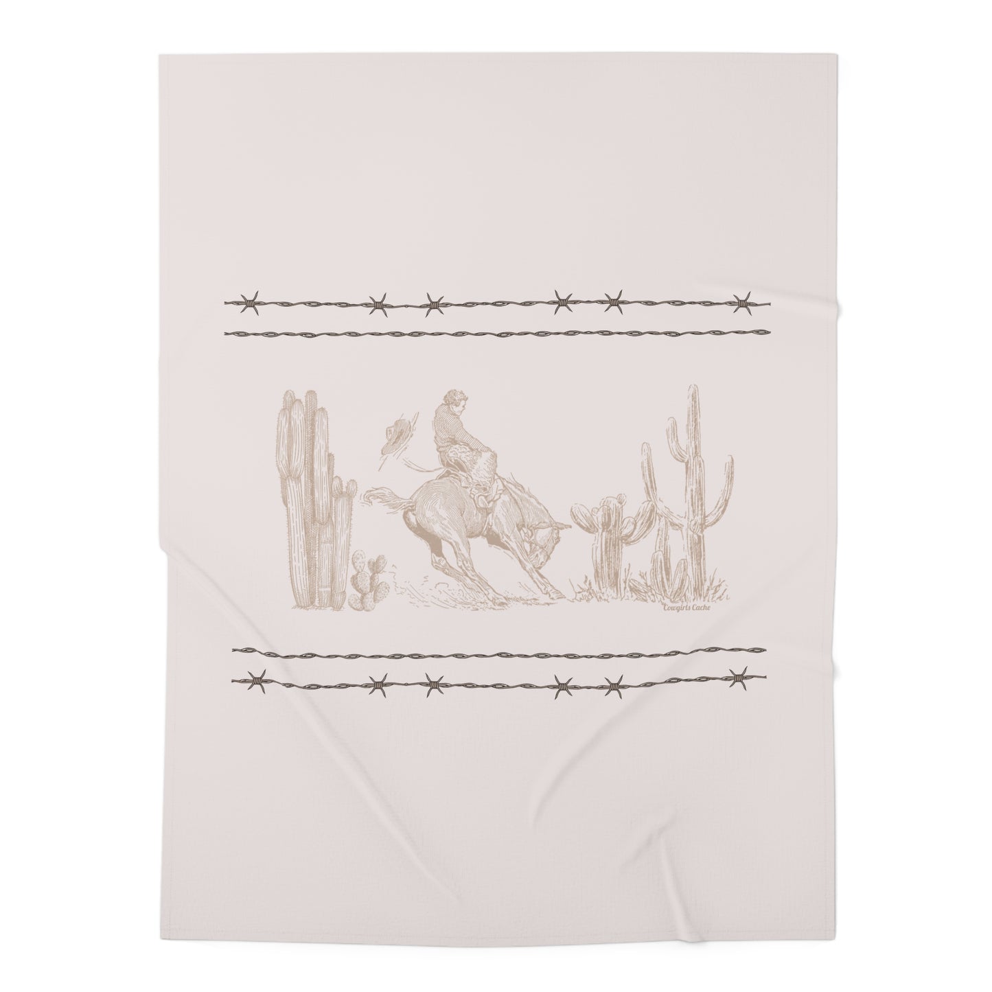 Let'er Buck, Baby Swaddle Blanket