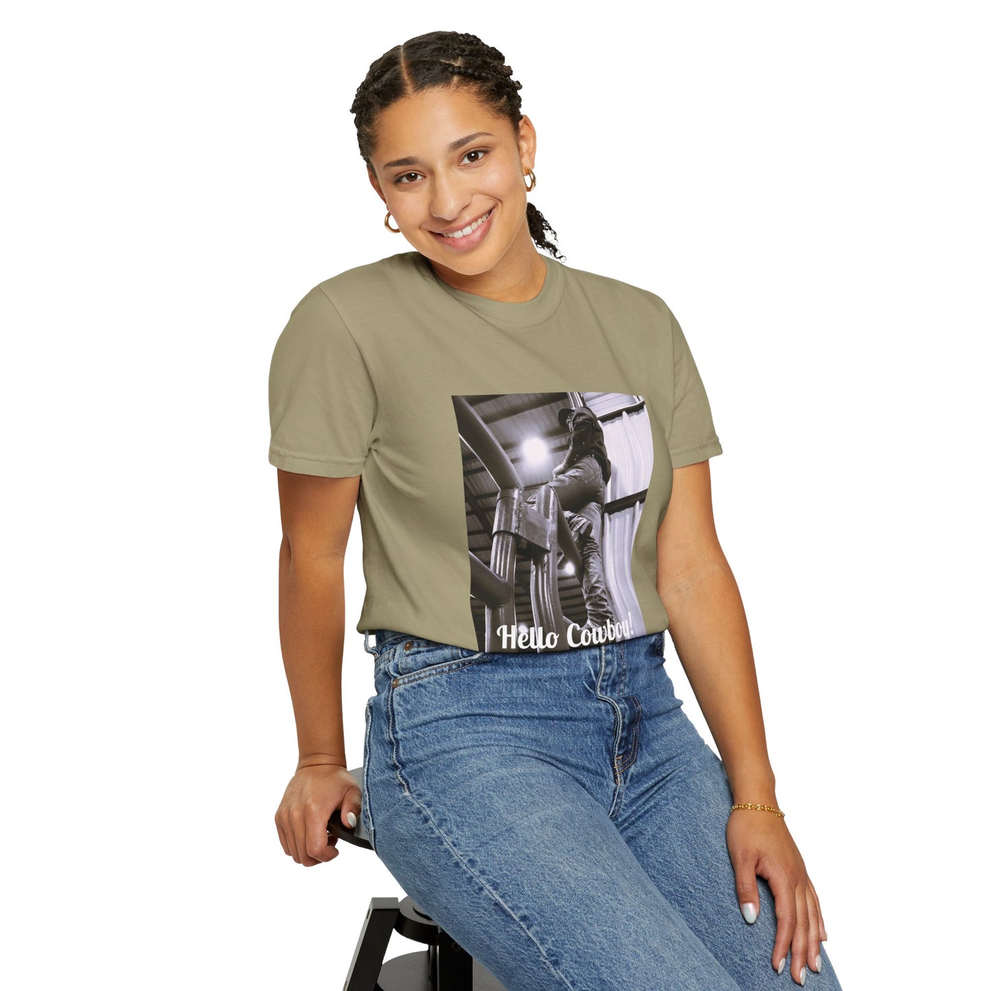 Hello Cowboy! Unisex Garment-Dyed T-shirt