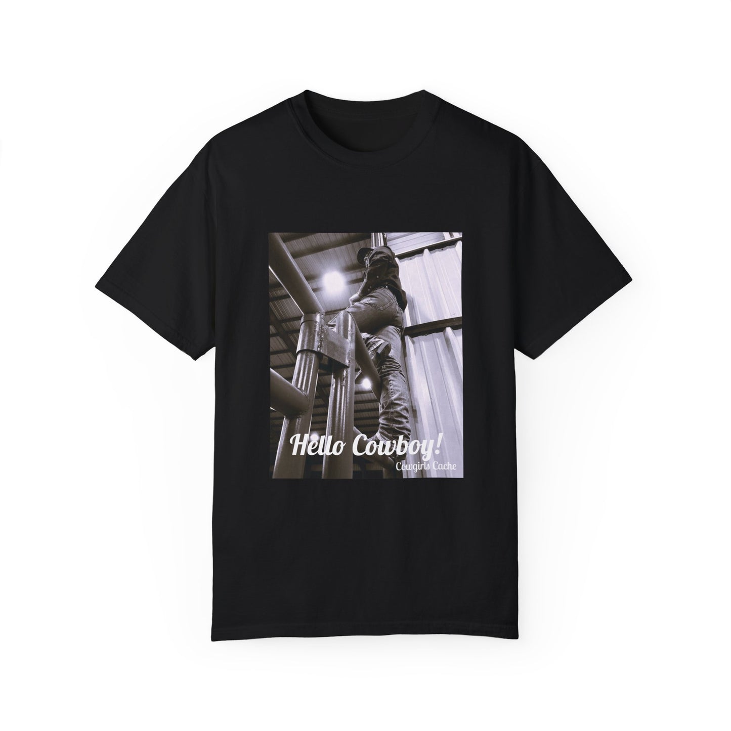 Hello Cowboy! Unisex Garment-Dyed T-shirt