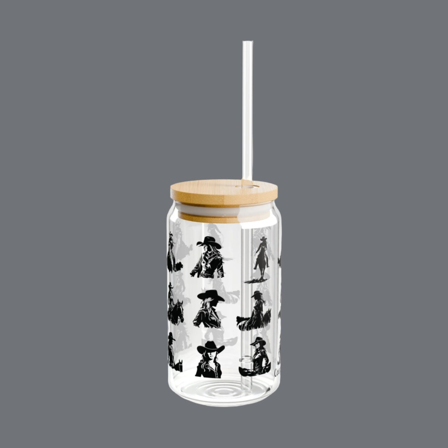 Cowgirl Sipper, Glass, 16oz