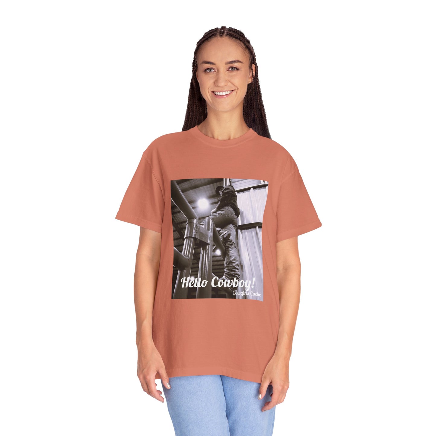 Hello Cowboy! Unisex Garment-Dyed T-shirt
