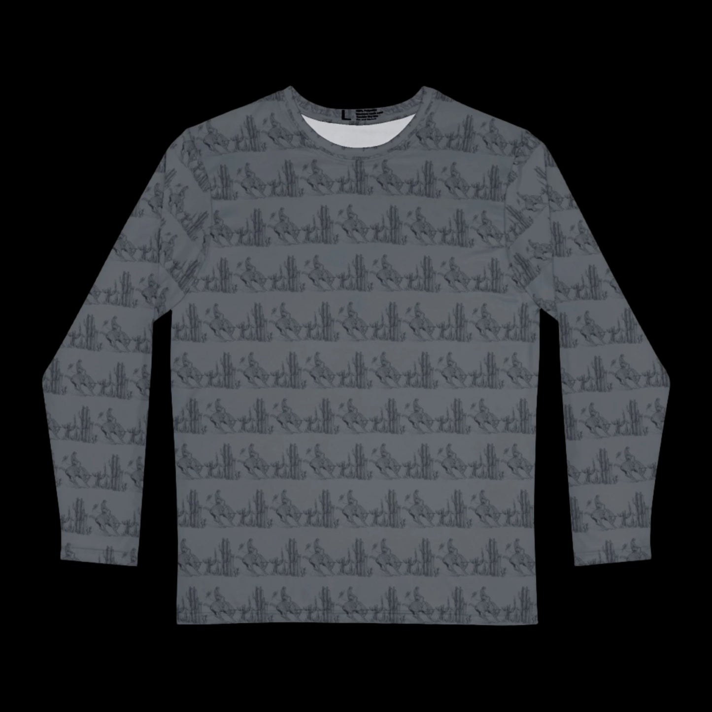 Let'er Buck, Men's Long Sleeve Shirt (AOP)