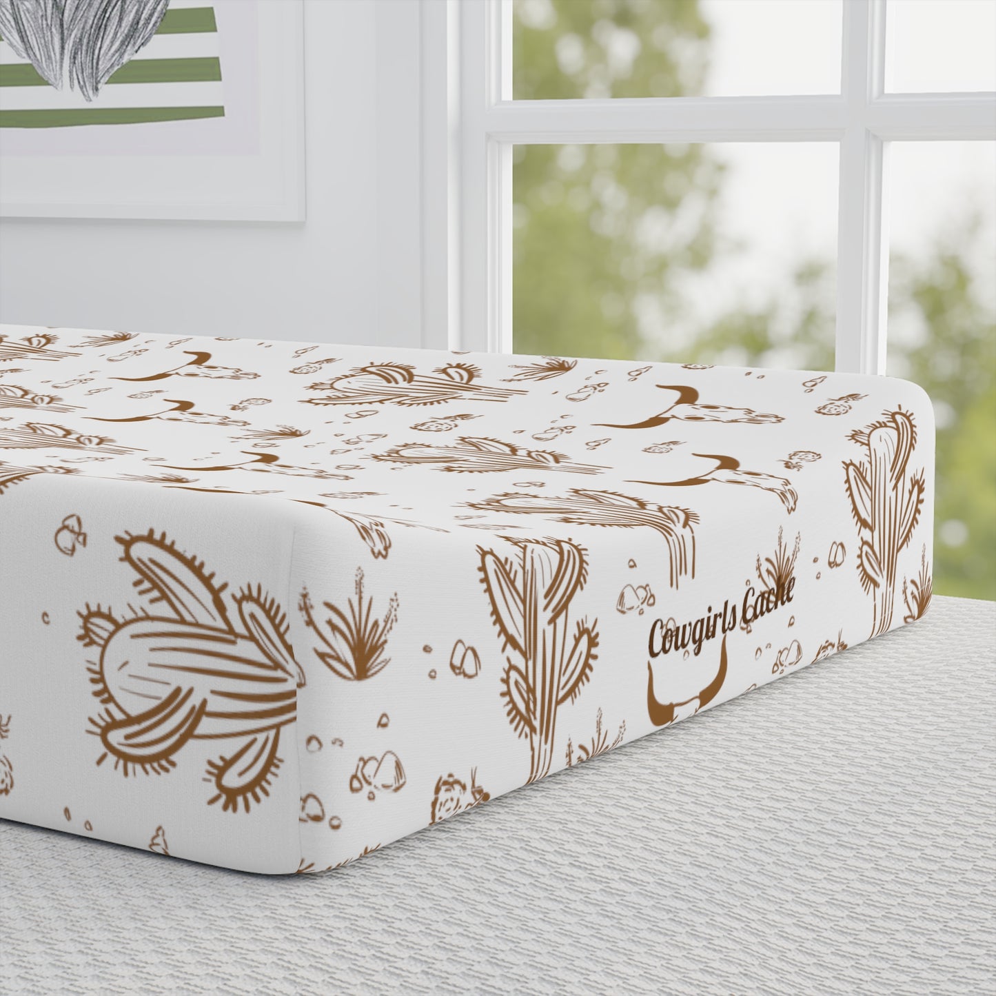Longhorn Skull, Baby Changing Pad Cover