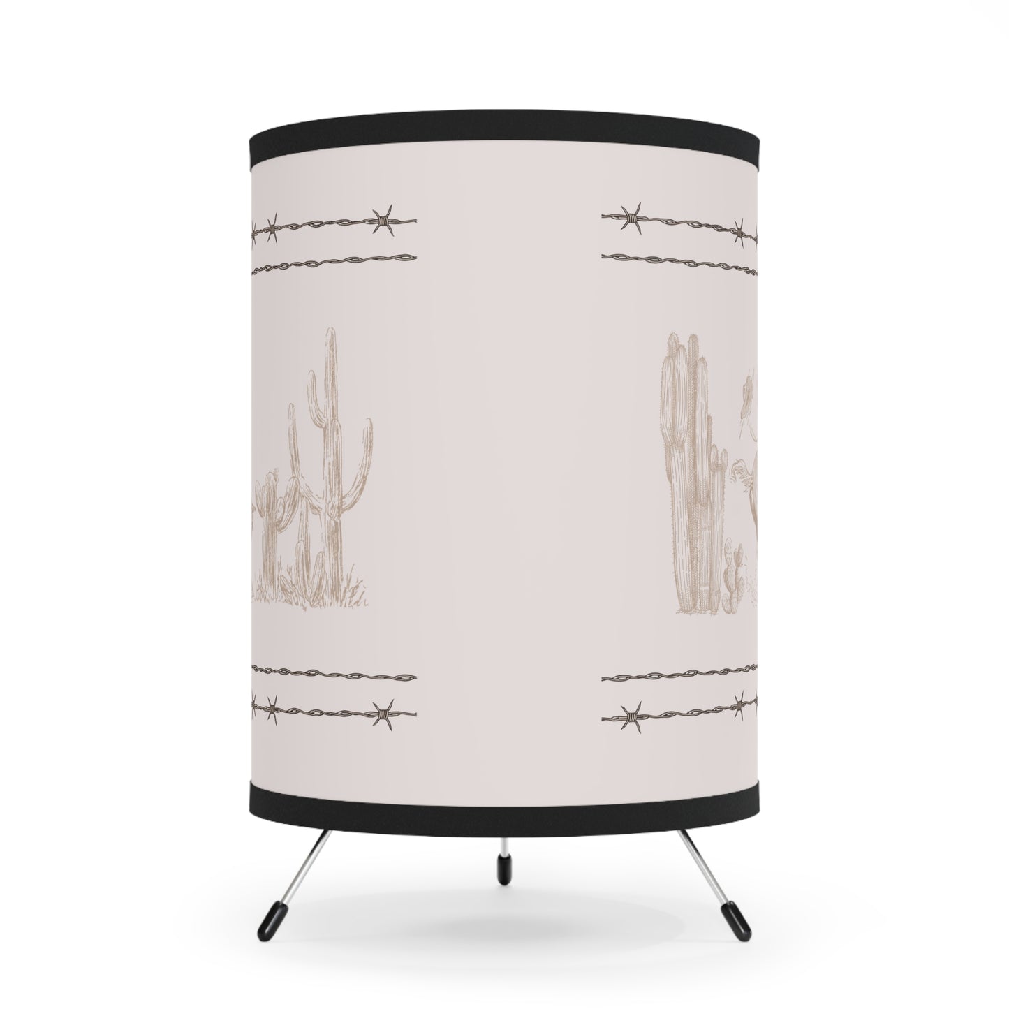 Let'er Buck, Tripod Lamp with High-Res Printed Shade, US\CA plug