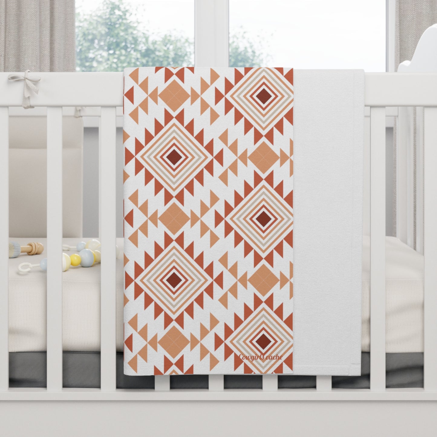 Desert Aztec, Soft Fleece Baby Blanket