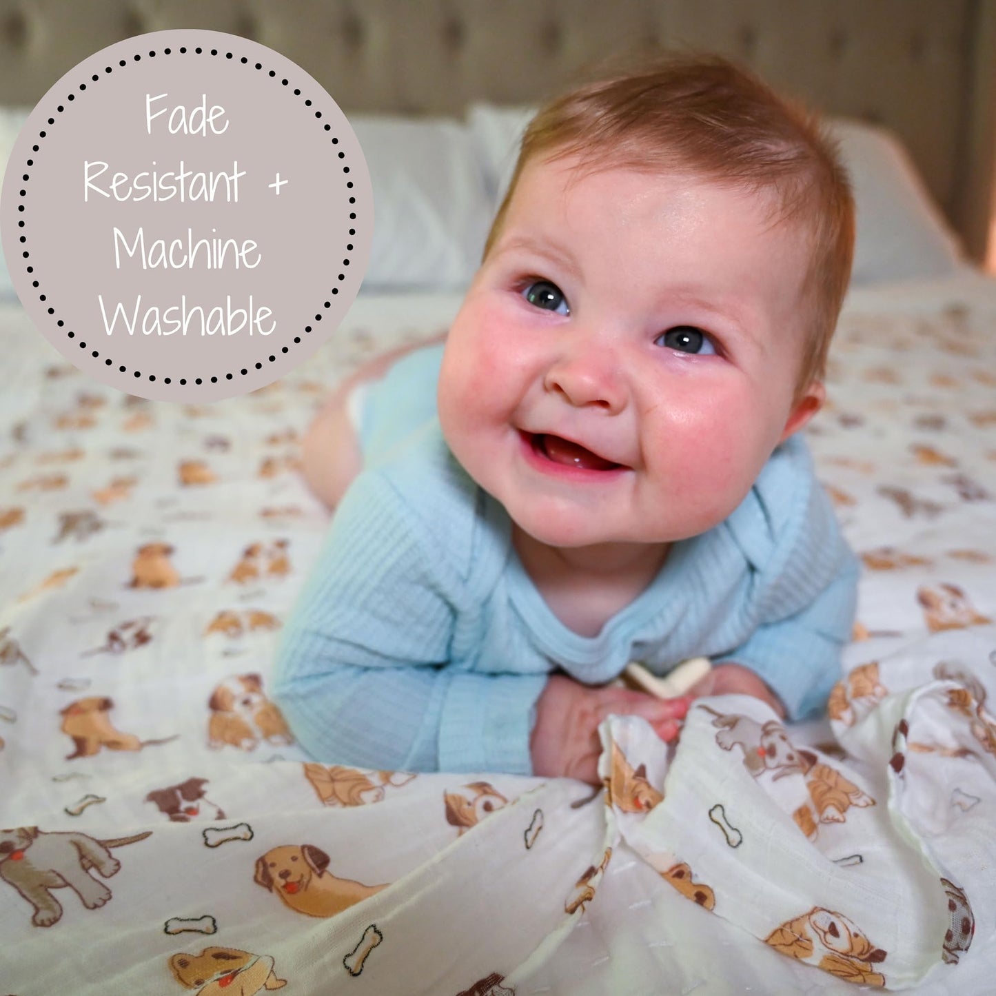 LollyBanks Swaddle Blanket | 100% Muslin Cotton | Gender Neutral Newborn and Baby Nursery Essentials for Girls and Boys, Registry | Cowboy Boot and Horseshoe 2 Pack