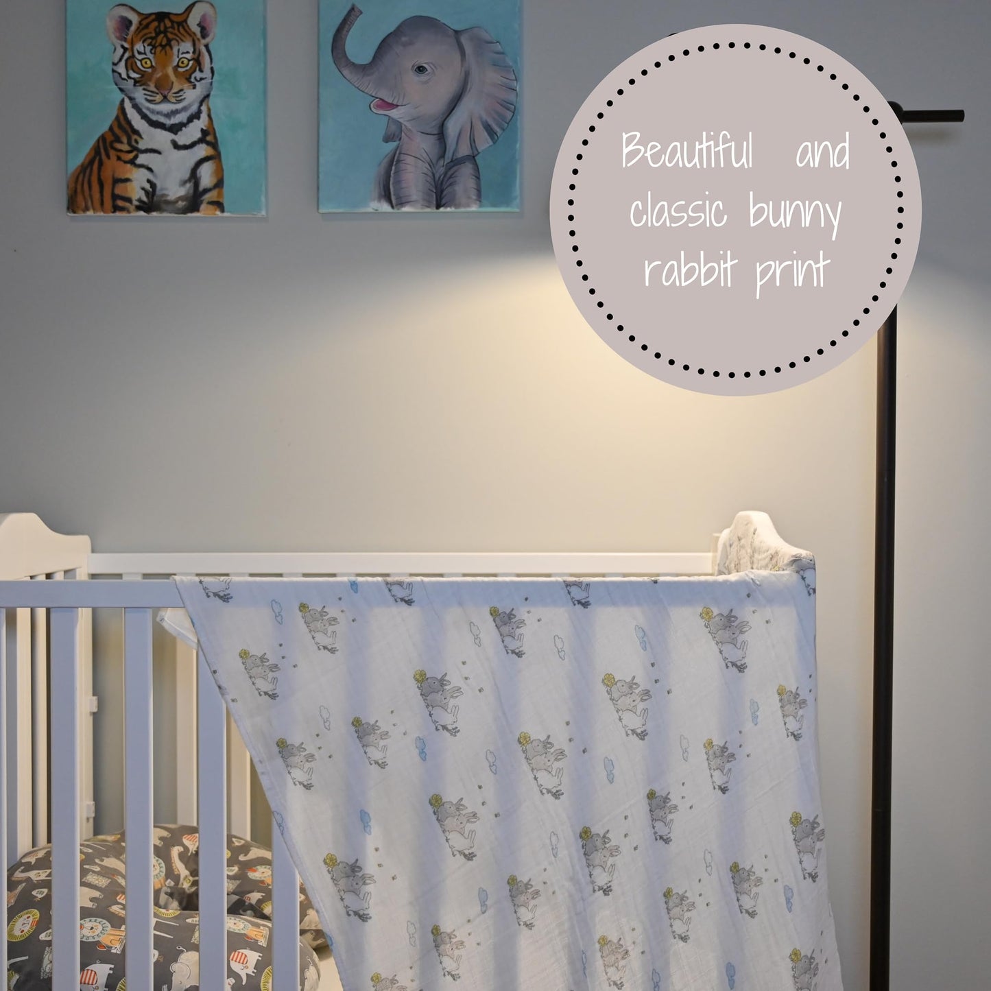 LollyBanks Swaddle Blanket | 100% Muslin Cotton | Gender Neutral Newborn and Baby Nursery Essentials for Girls and Boys, Registry | Cowboy Boot and Horseshoe 2 Pack