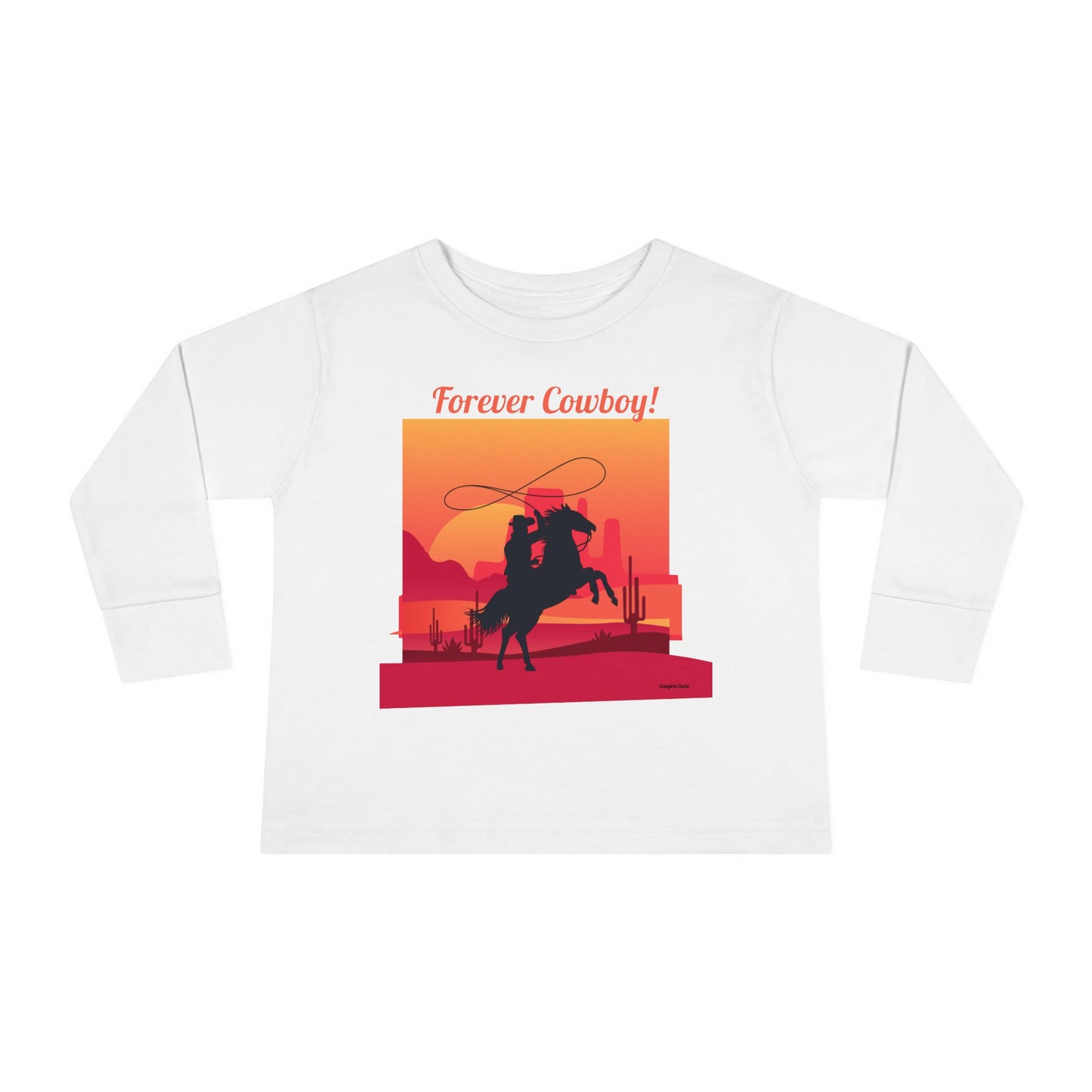 Forever Cowboy, Toddler Long Sleeve Tee