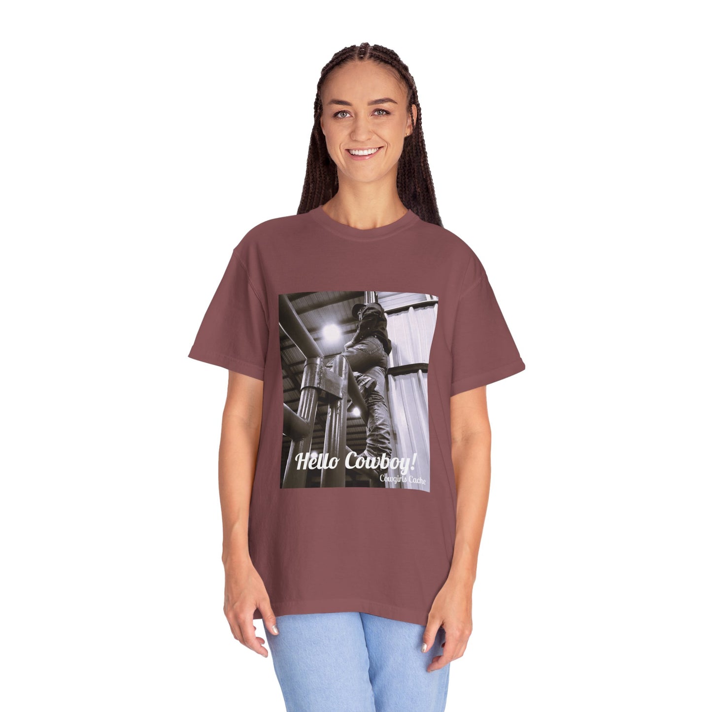 Hello Cowboy! Unisex Garment-Dyed T-shirt