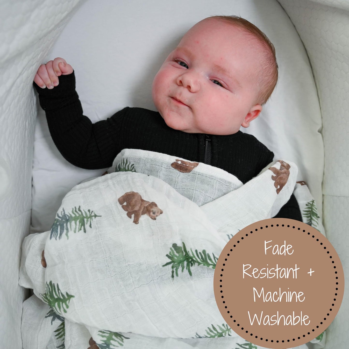 LollyBanks Swaddle Blanket | 100% Muslin Cotton | Gender Neutral Newborn and Baby Nursery Essentials for Girls and Boys, Registry | Cowboy Boot and Horseshoe 2 Pack