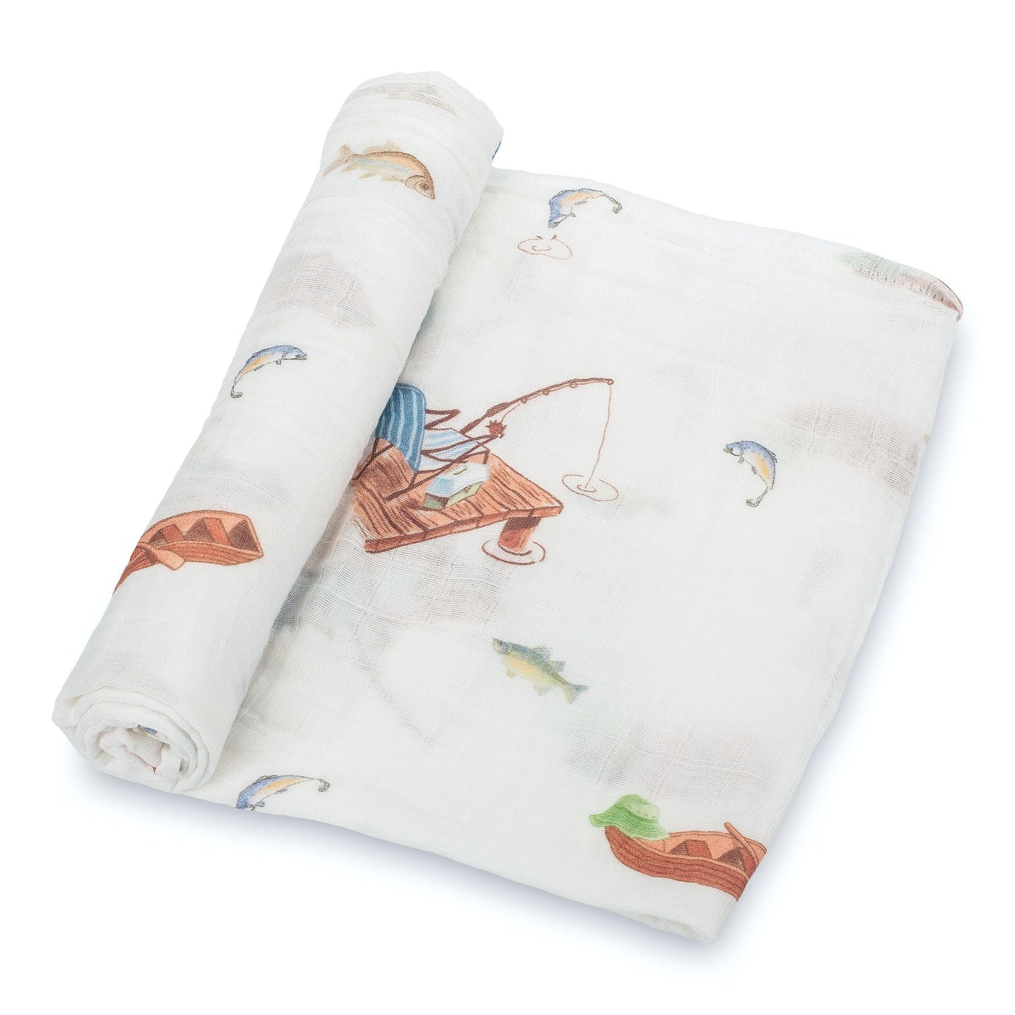 LollyBanks Swaddle Blanket | 100% Muslin Cotton | Gender Neutral Newborn and Baby Nursery Essentials for Girls and Boys, Registry | Cowboy Boot and Horseshoe 2 Pack