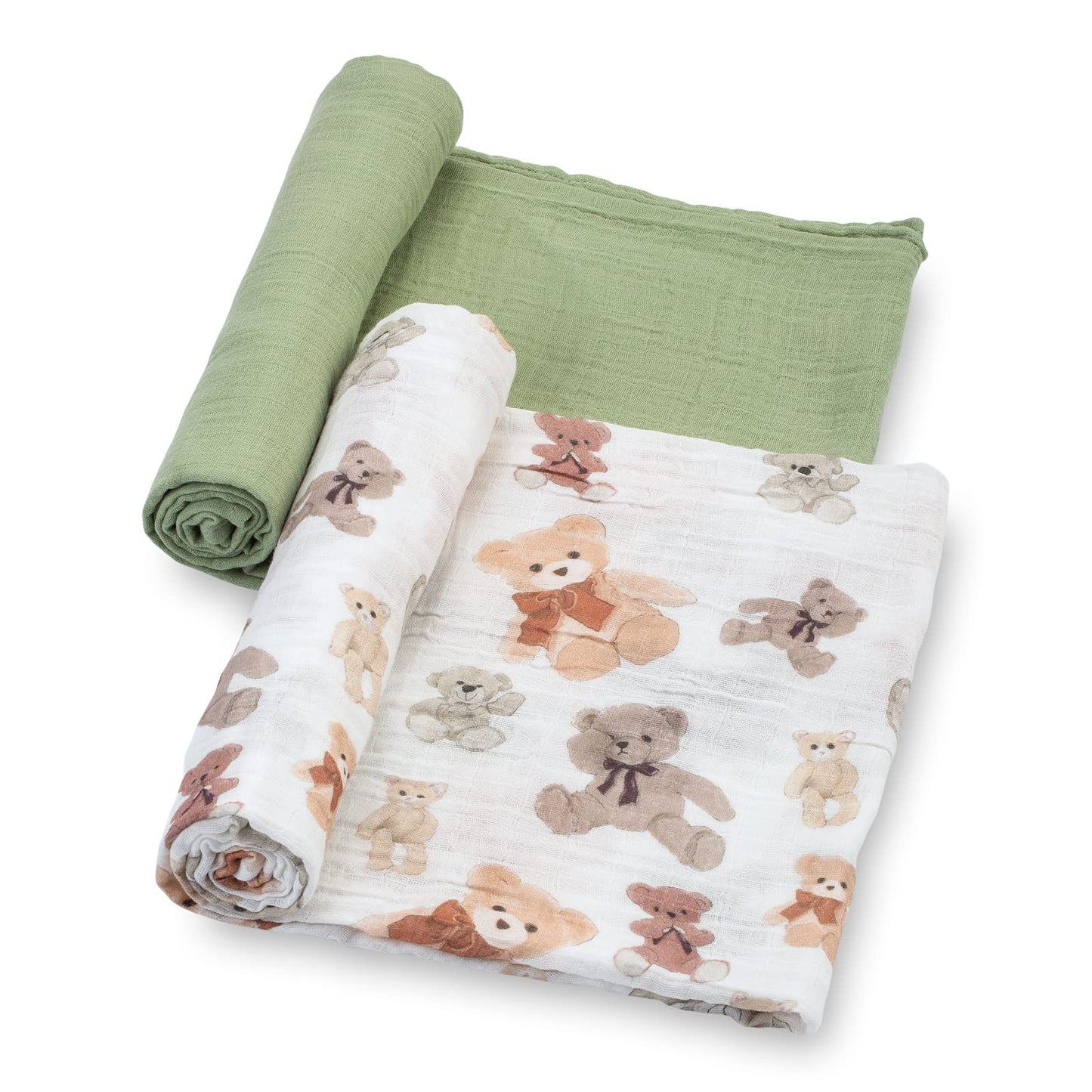 LollyBanks Swaddle Blanket | 100% Muslin Cotton | Gender Neutral Newborn and Baby Nursery Essentials for Girls and Boys, Registry | Cowboy Boot and Horseshoe 2 Pack
