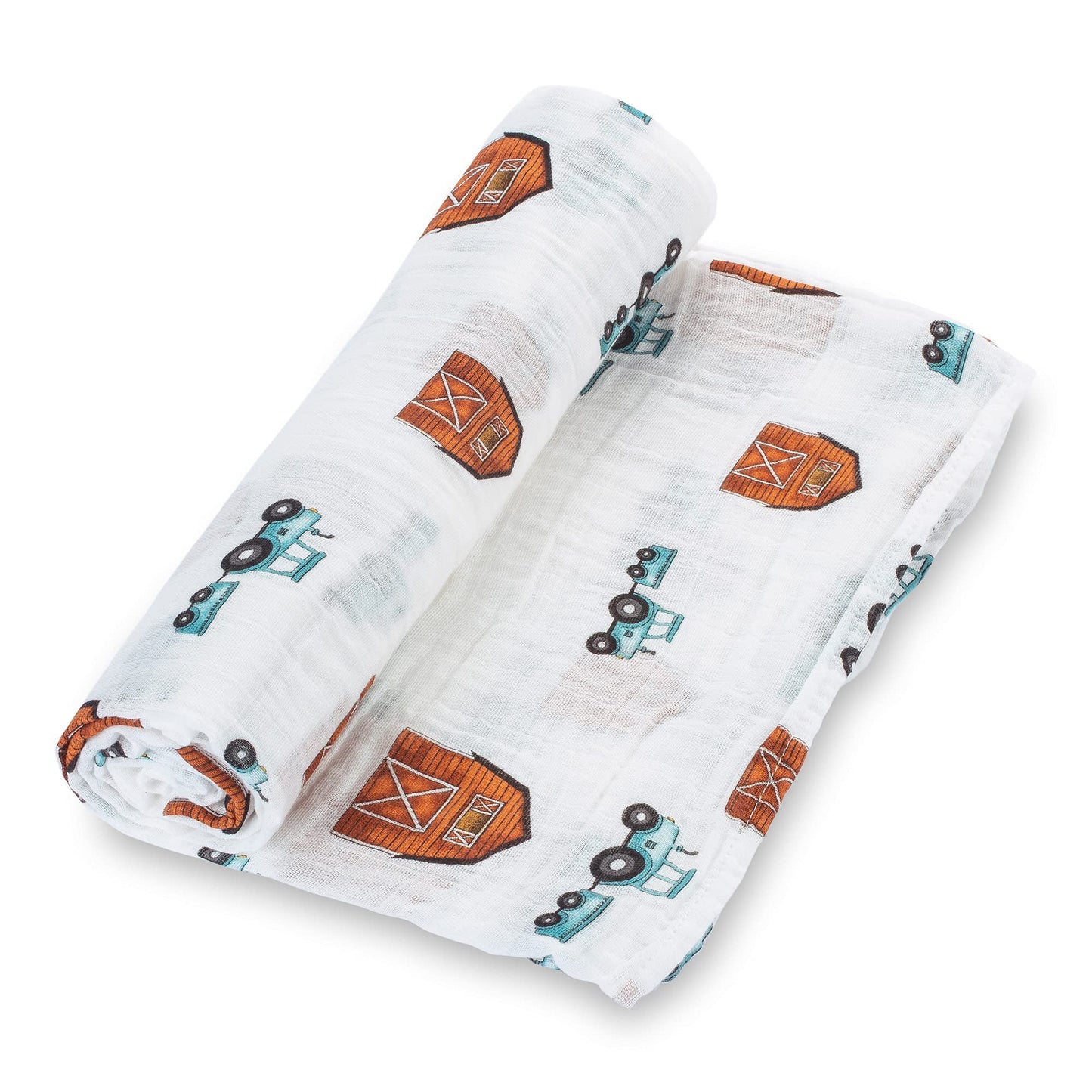 LollyBanks Swaddle Blanket | 100% Muslin Cotton | Gender Neutral Newborn and Baby Nursery Essentials for Girls and Boys, Registry | Cowboy Boot and Horseshoe 2 Pack