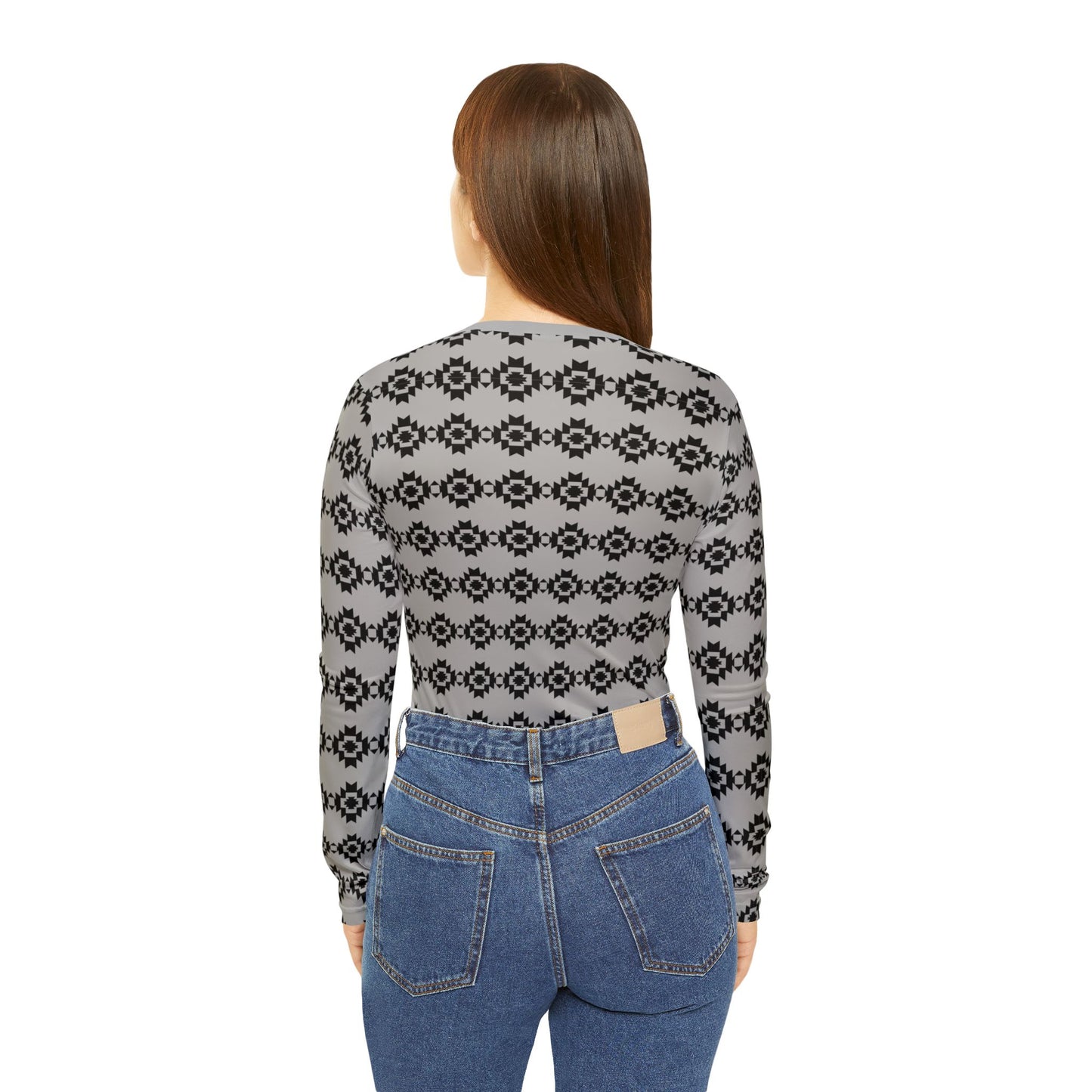 Women's Long Sleeve V-neck Shirt (AOP)