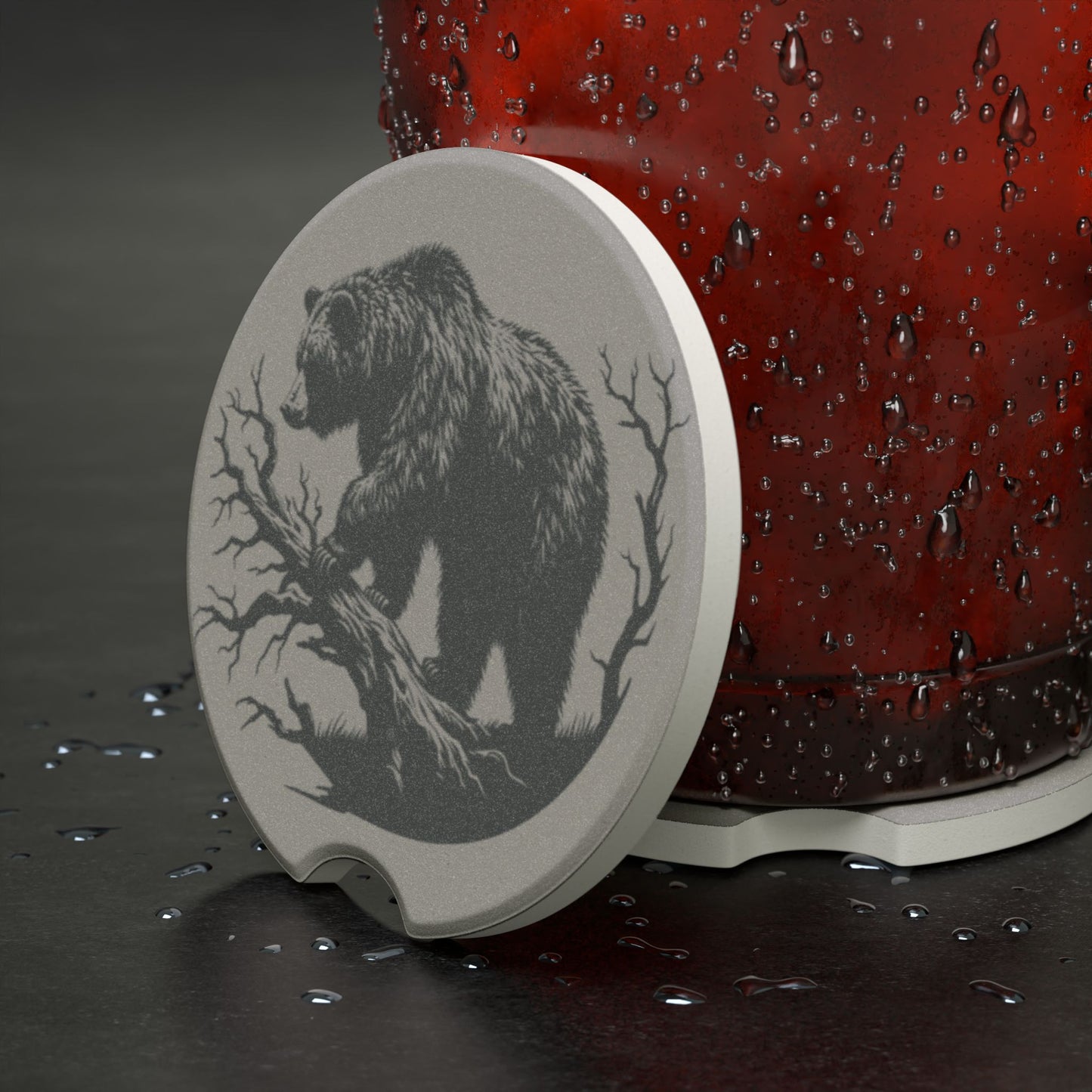 Grizzly, Soapstone Car Coaster