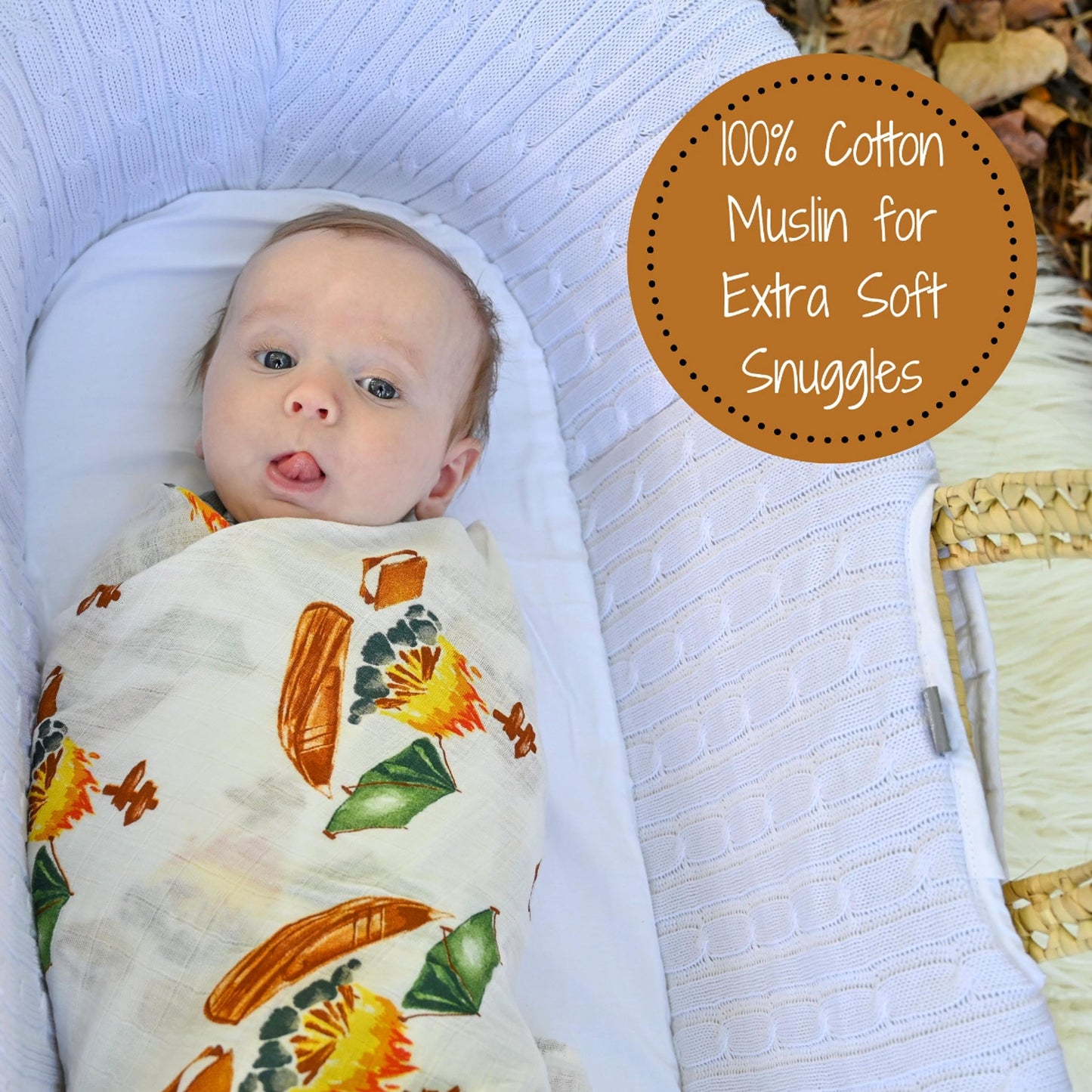 LollyBanks Swaddle Blanket | 100% Muslin Cotton | Gender Neutral Newborn and Baby Nursery Essentials for Girls and Boys, Registry | Cowboy Boot and Horseshoe 2 Pack