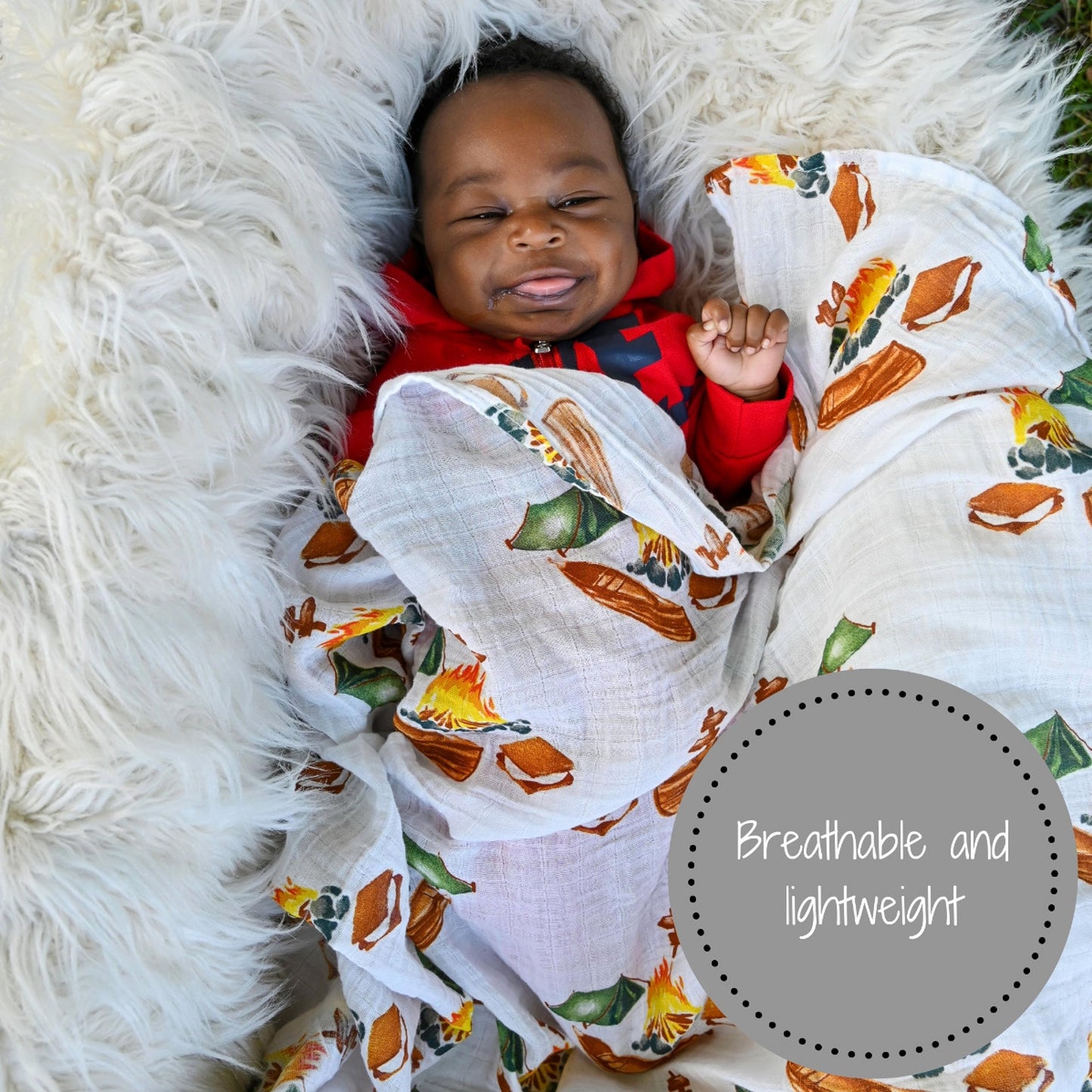 LollyBanks Swaddle Blanket | 100% Muslin Cotton | Gender Neutral Newborn and Baby Nursery Essentials for Girls and Boys, Registry | Cowboy Boot and Horseshoe 2 Pack